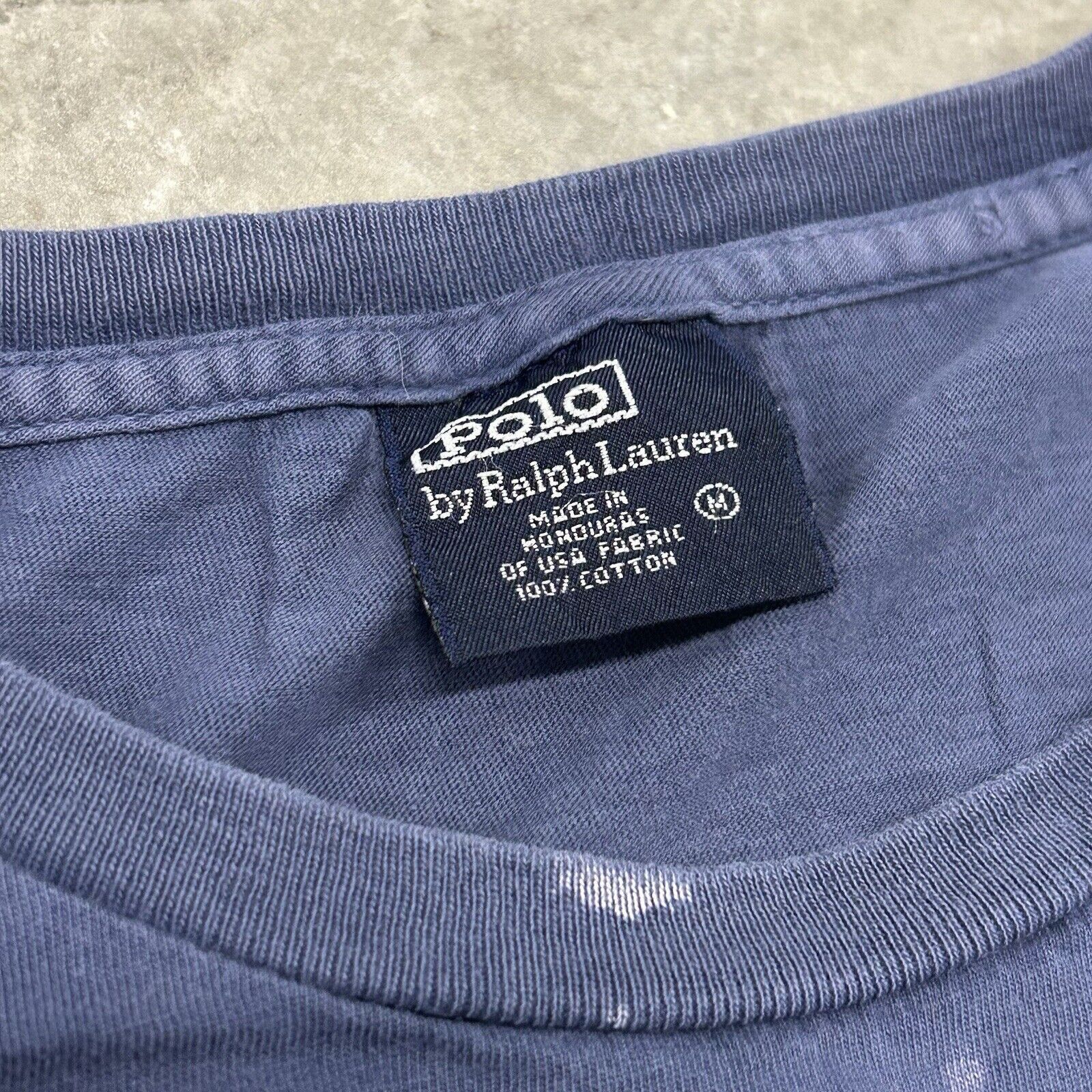 Ralph Lauren Vintage 90s Polo Ralph Lauren Big Pony Graphic Blue T Shirt Size US M / EU 48-50 / 2 - 4 Thumbnail