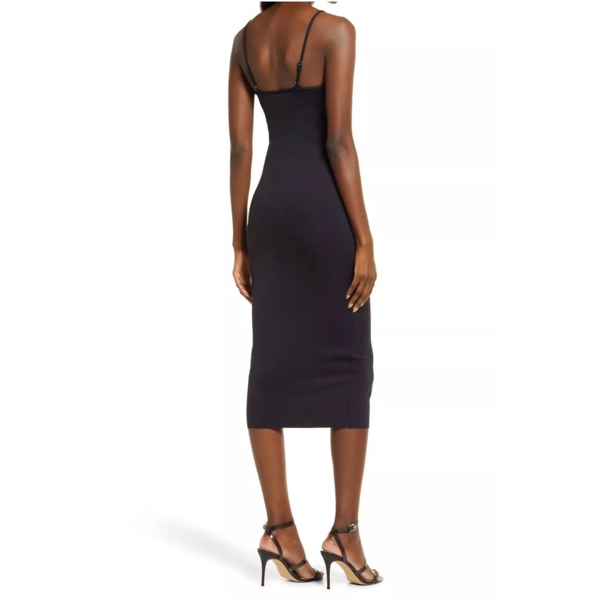 Good American Good American Midi scuba Spaghetti Strap Sz XS Size XS / US 0-2 / IT 36-38 - 3 Thumbnail