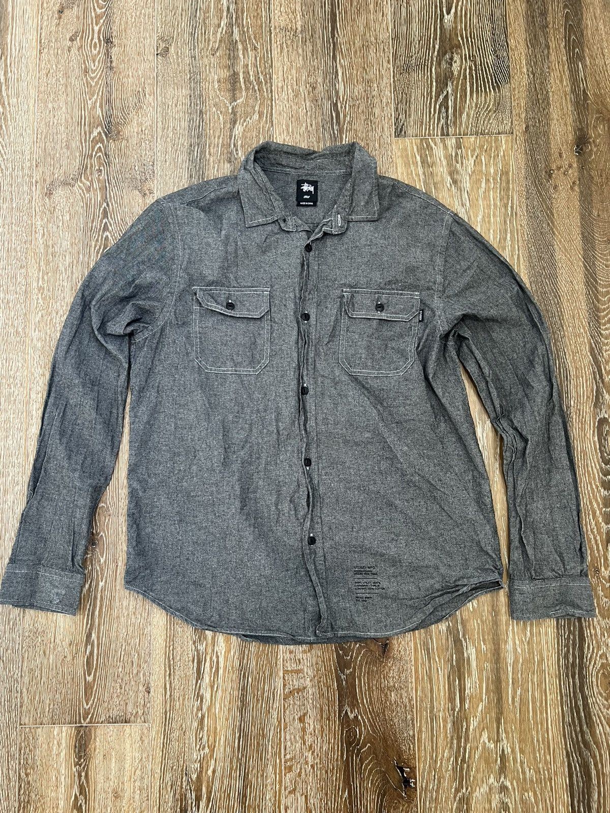 Stussy Stussy mfg button up shirt Size US L / EU 52-54 / 3 - 1 Thumbnail