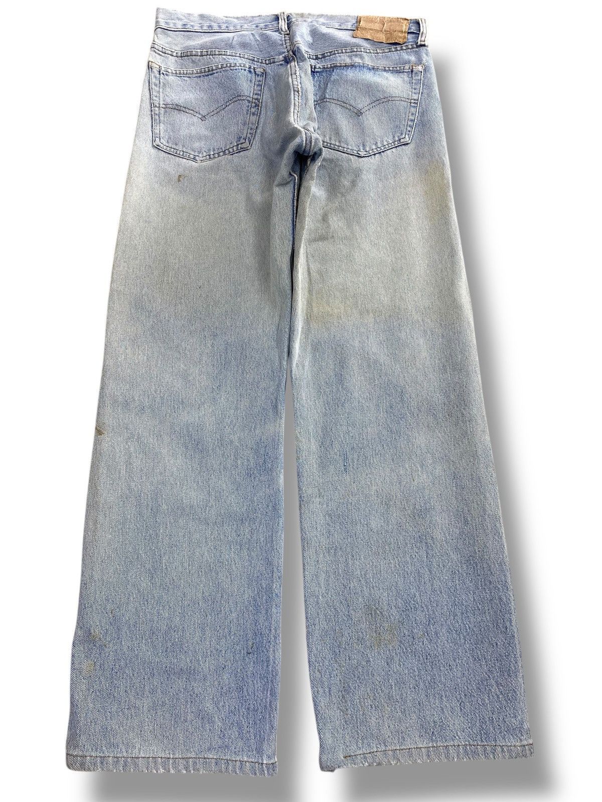 Levi's Levi’s Faded Wash Ripped Style Straight Leg Jeans Size US 31 - 3 Thumbnail