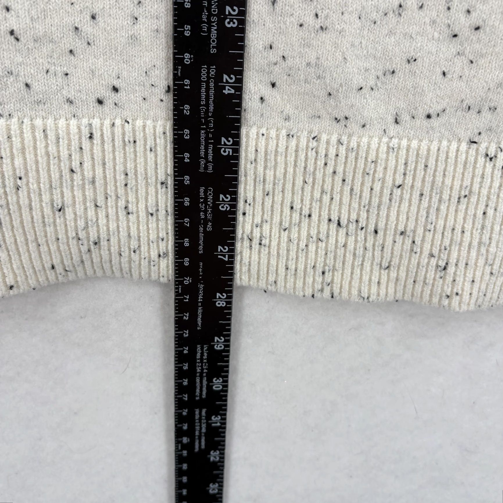 Loft LOFT Womens Sweater Crew Neck White Speckled Long Sleeve Knit Pullover Medium Size M / US 6-8 / IT 42-44 - 7 Thumbnail