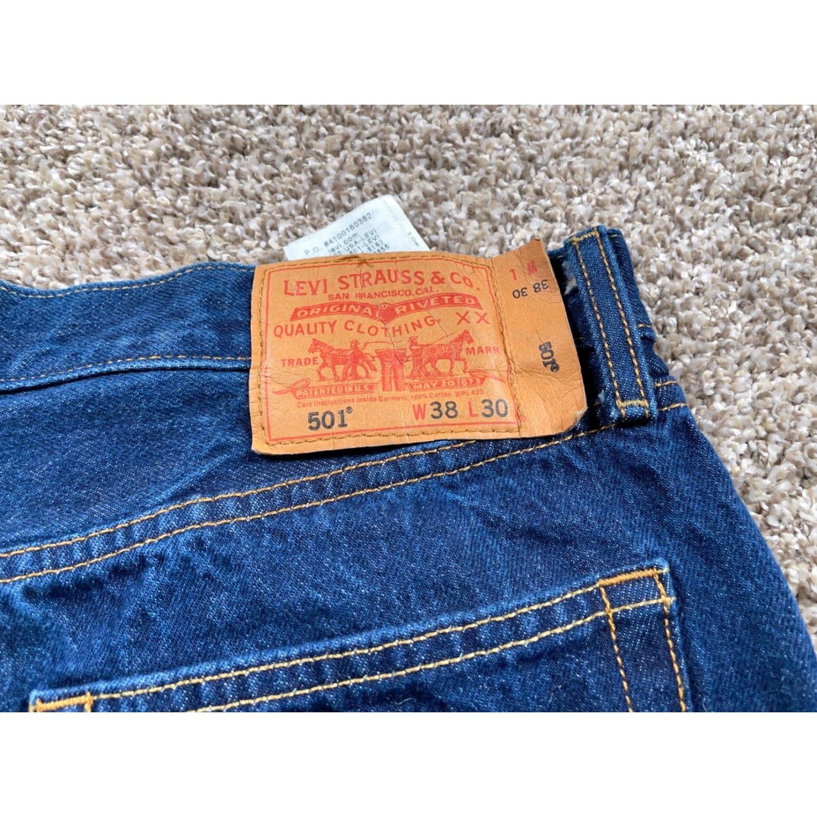 Levi's VINTAGE Levi's 501 XX Jeans Regular Fit Men's 36 x 28 Blue Denim Straight Retro Classic Size US 36 / EU 52 - 4 Thumbnail