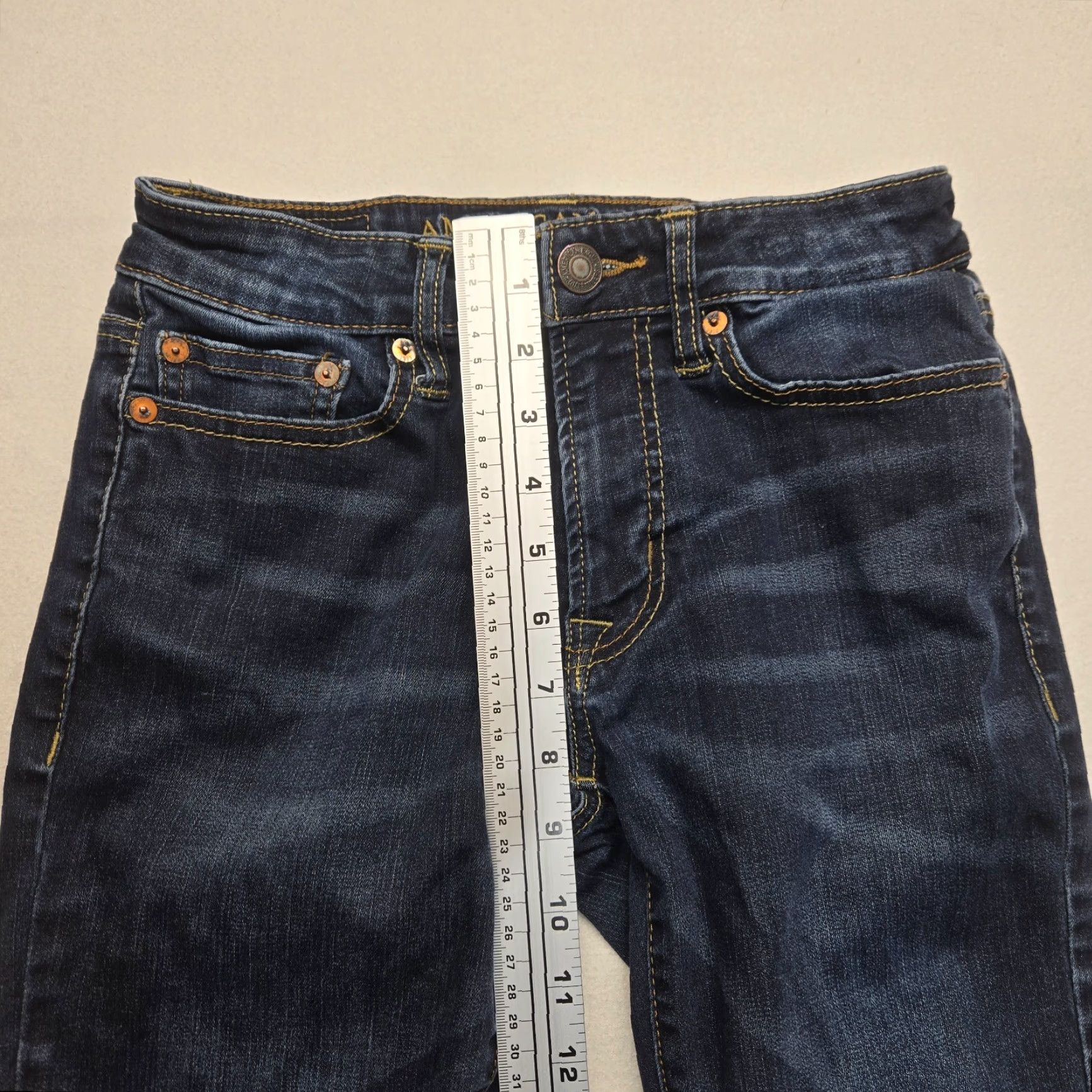 American Eagle Outfitters American Eagle Outfitters Jeans Men 26 x 28 Slim Straight Denim Blue 5-Pocket Design Size US 26 / EU 42 - 6 Thumbnail