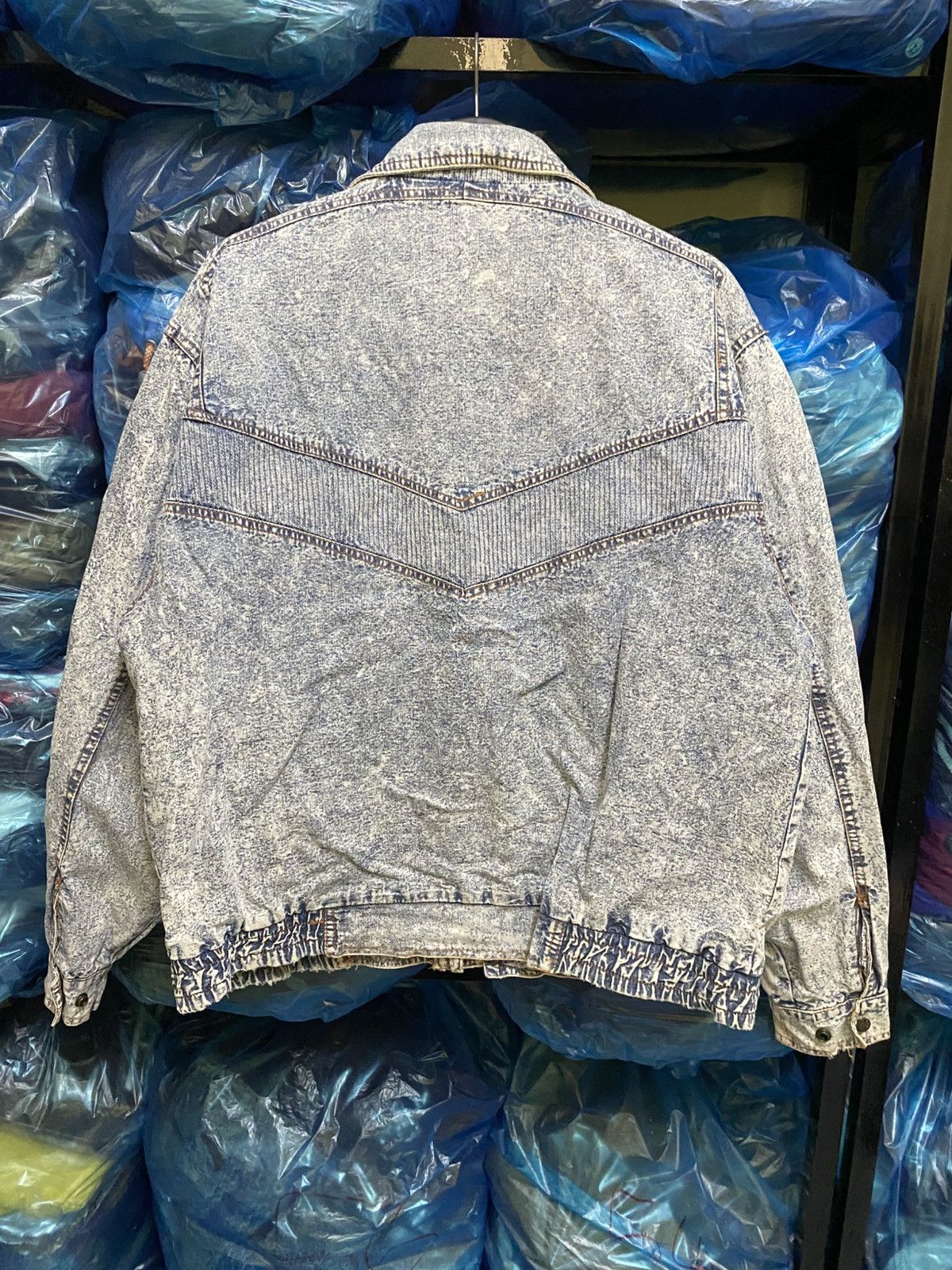 Vintage Vintage 90s Horizon Outer Wear Acid Wash Denim Jacket Size US M / EU 48-50 / 2 - 10 Thumbnail
