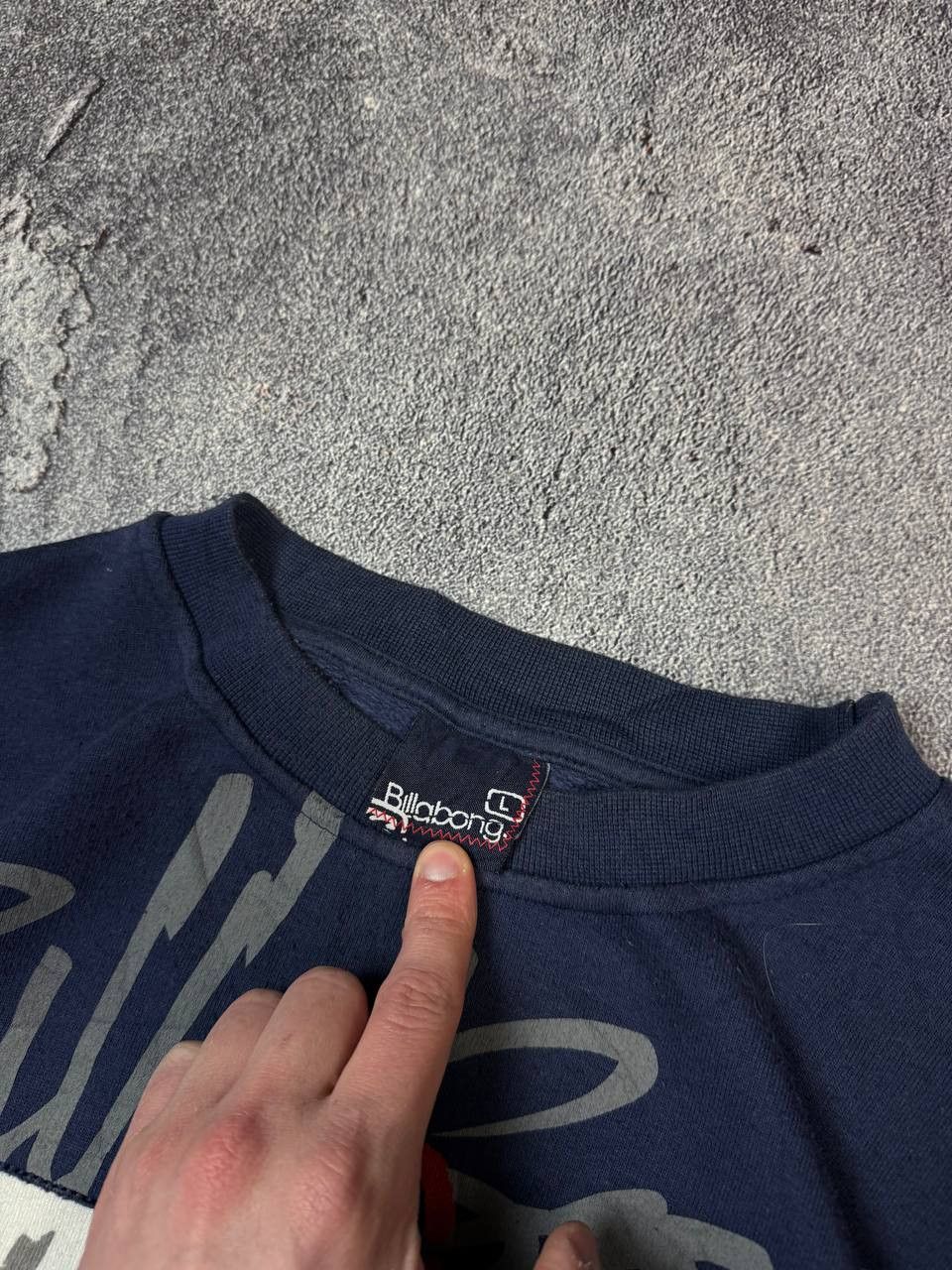 Billabong VTG 2000s Billabong Graphic Print Navy Sweatshirt Y2K Surf Size US L / EU 52-54 / 3 - 5 Thumbnail