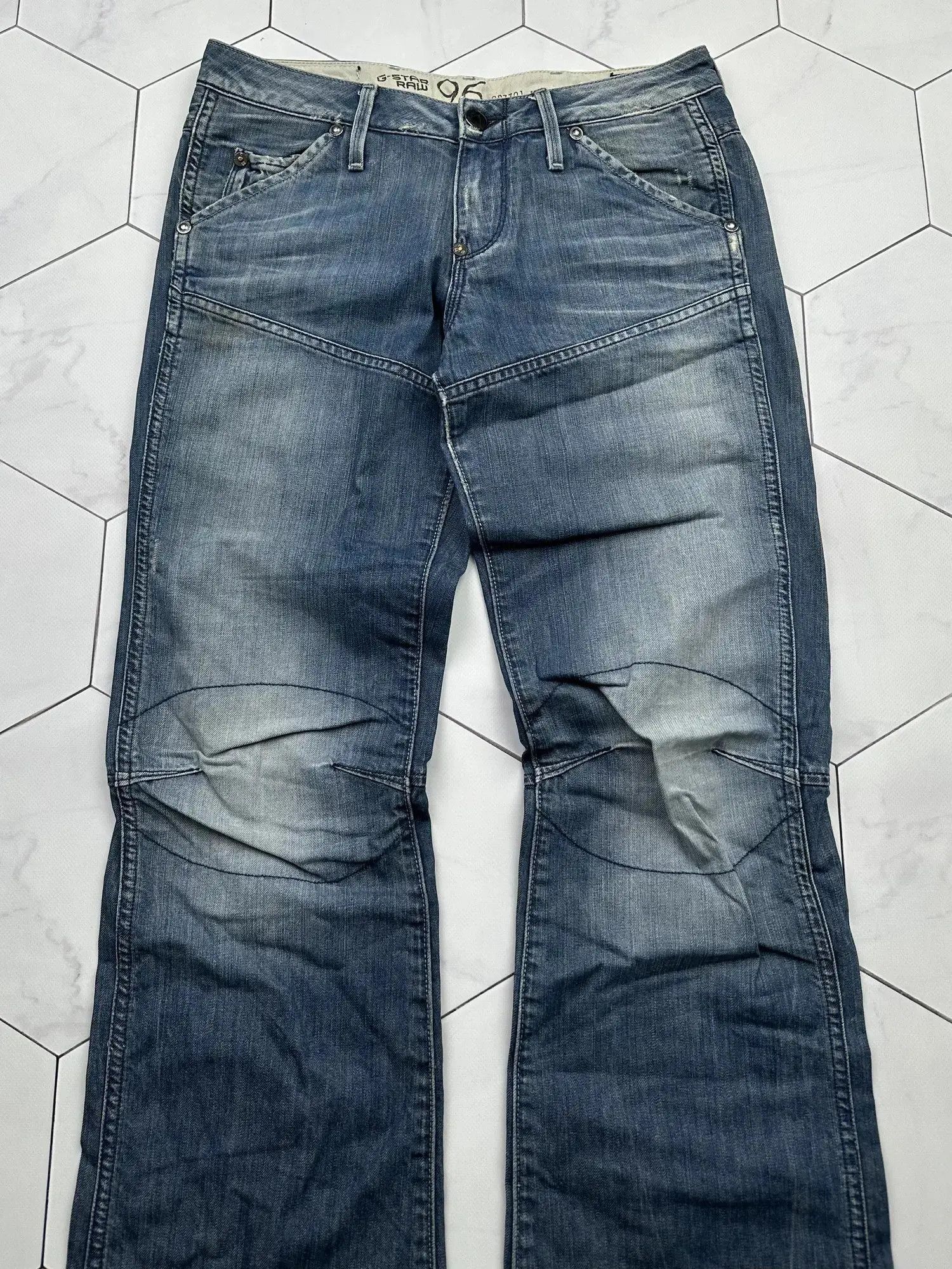 G-Star G Star Raw Vintage Flare Jeans (B229) Size 28" / US 6 / IT 42 - 2 Thumbnail