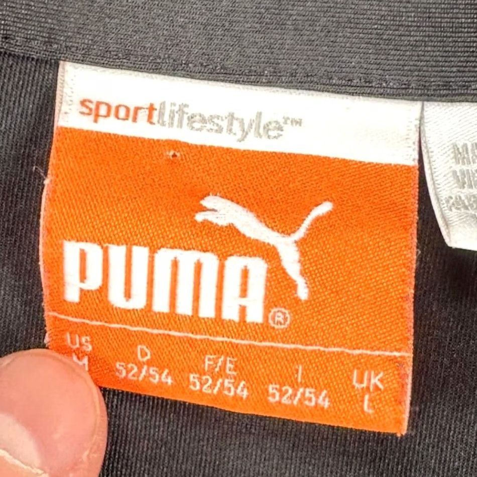 Puma PUMA Sport Mens Golf Polo Shirt Medium Black White Multicolor Geometric Logo Rugby Shirt Polo Adult Mens Size US M / EU 48-50 / 2 - 5 Thumbnail
