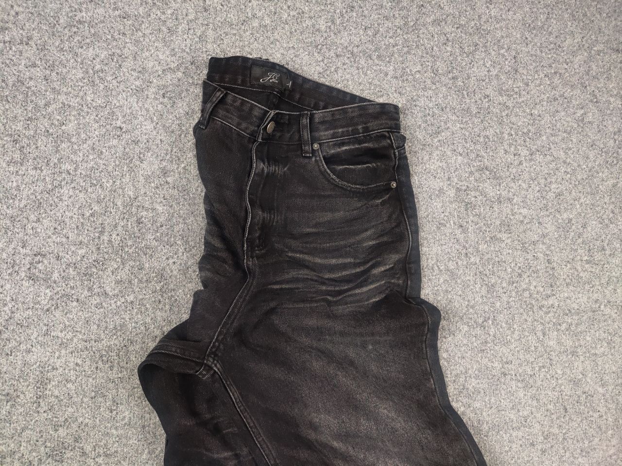 If Six Was Nine JC Official JCAESAR super baggy Black Denim Jeans LGB rick Size US 34 / EU 50 - 4 Thumbnail