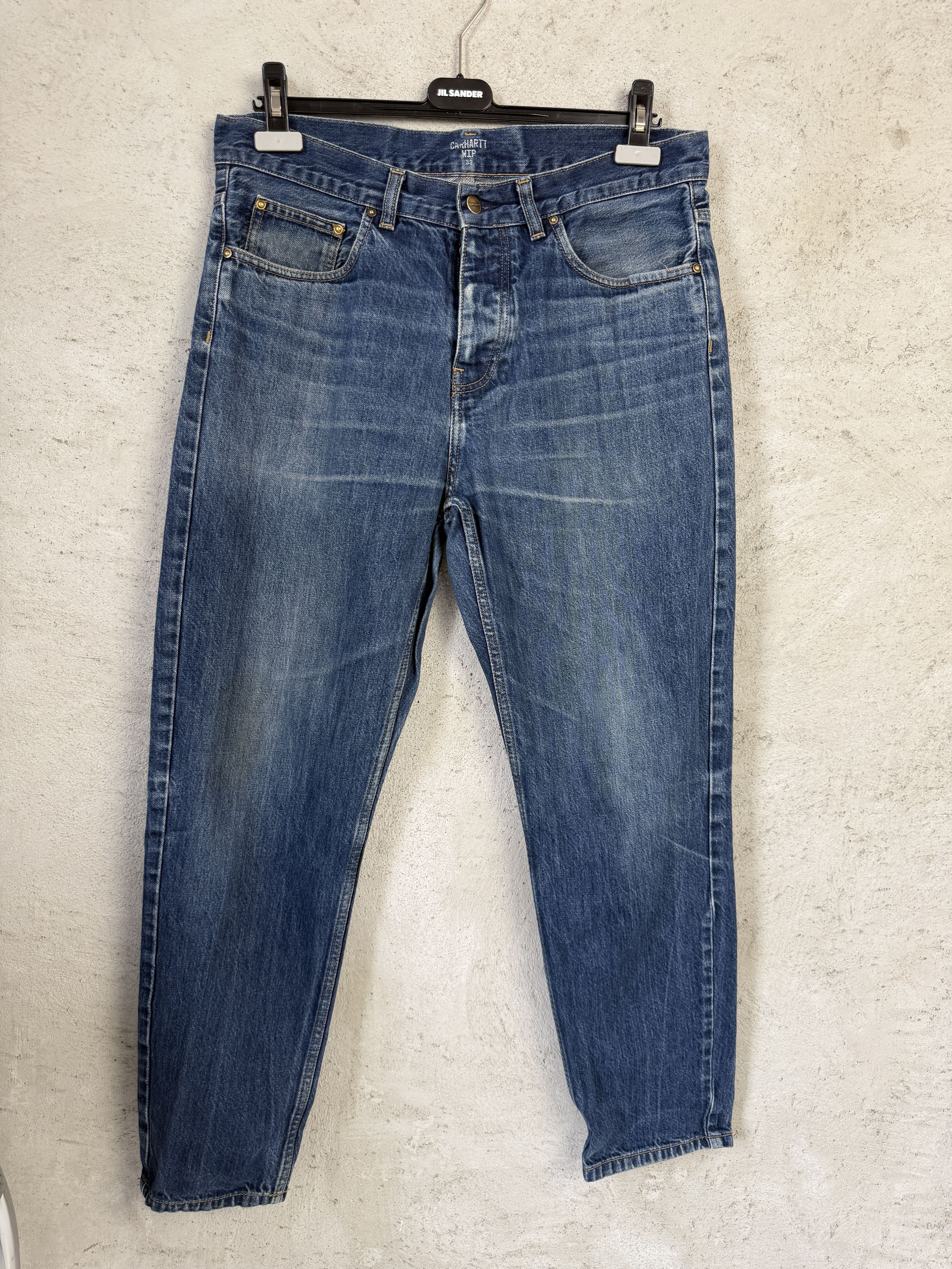 Carhartt Wip Carhartt WIP Nevel Pant denim jeans casual skate rap Size US 32 / EU 48 - 2 Thumbnail