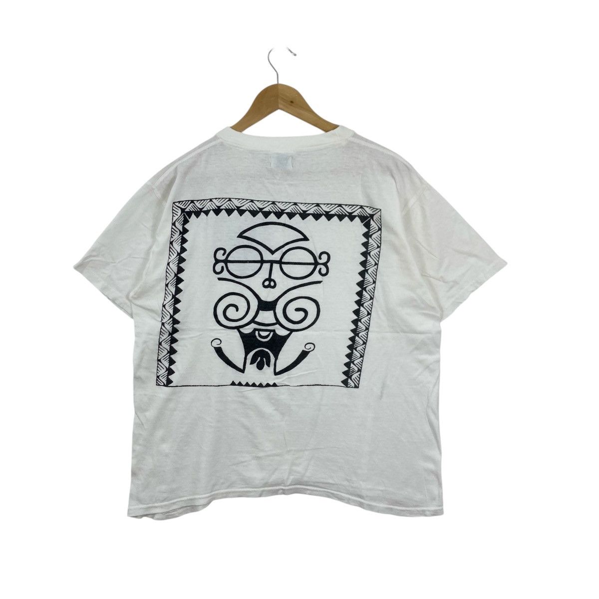 Vintage Vintage 90s Bora Bora Tiki Mask T-Shirt American Shirt M Size US M / EU 48-50 / 2 - 2 Thumbnail