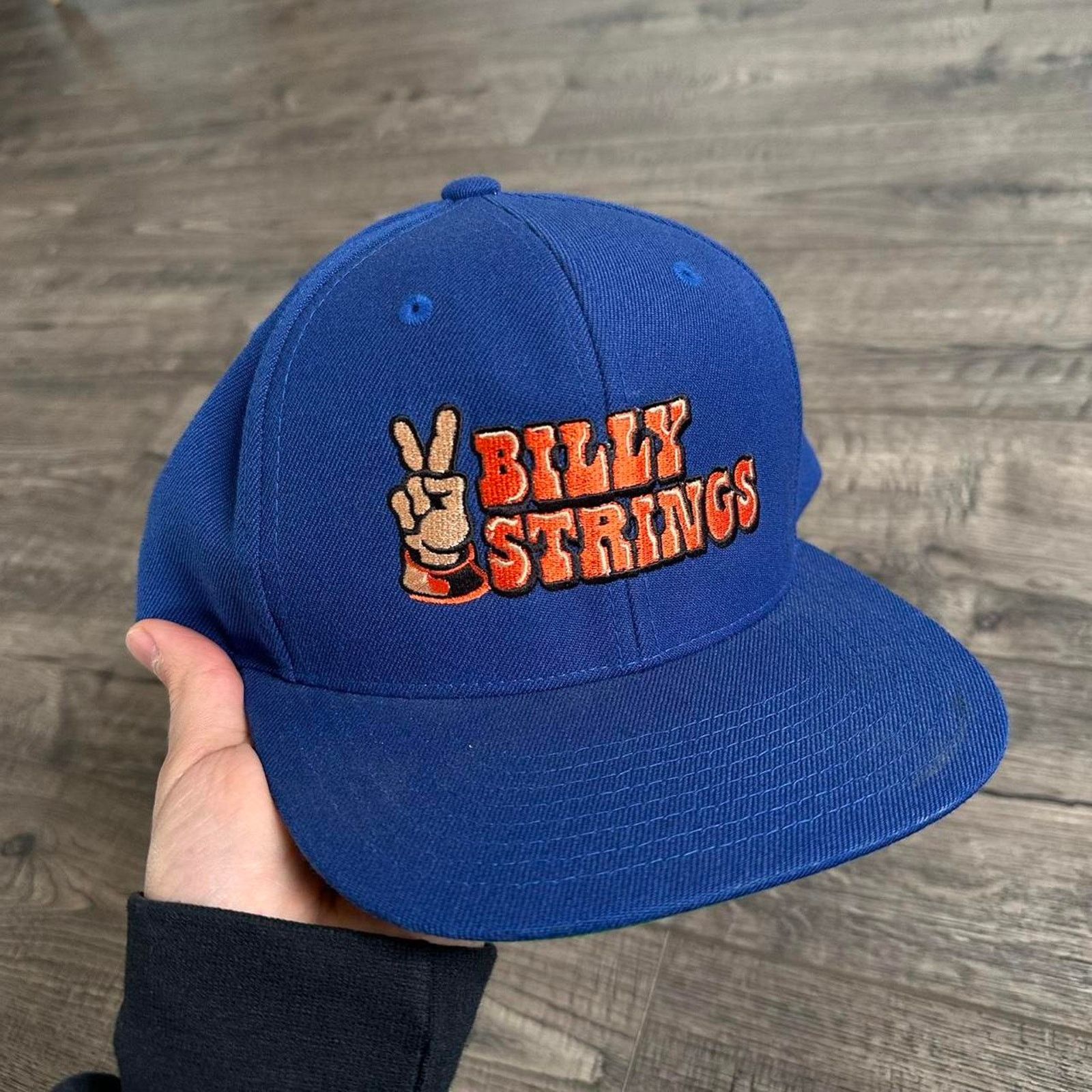 Band Tees × Other Billy Strings Peace Blue Flat Hat SnapBack Cap Tour Merch Size ONE SIZE - 7 Thumbnail
