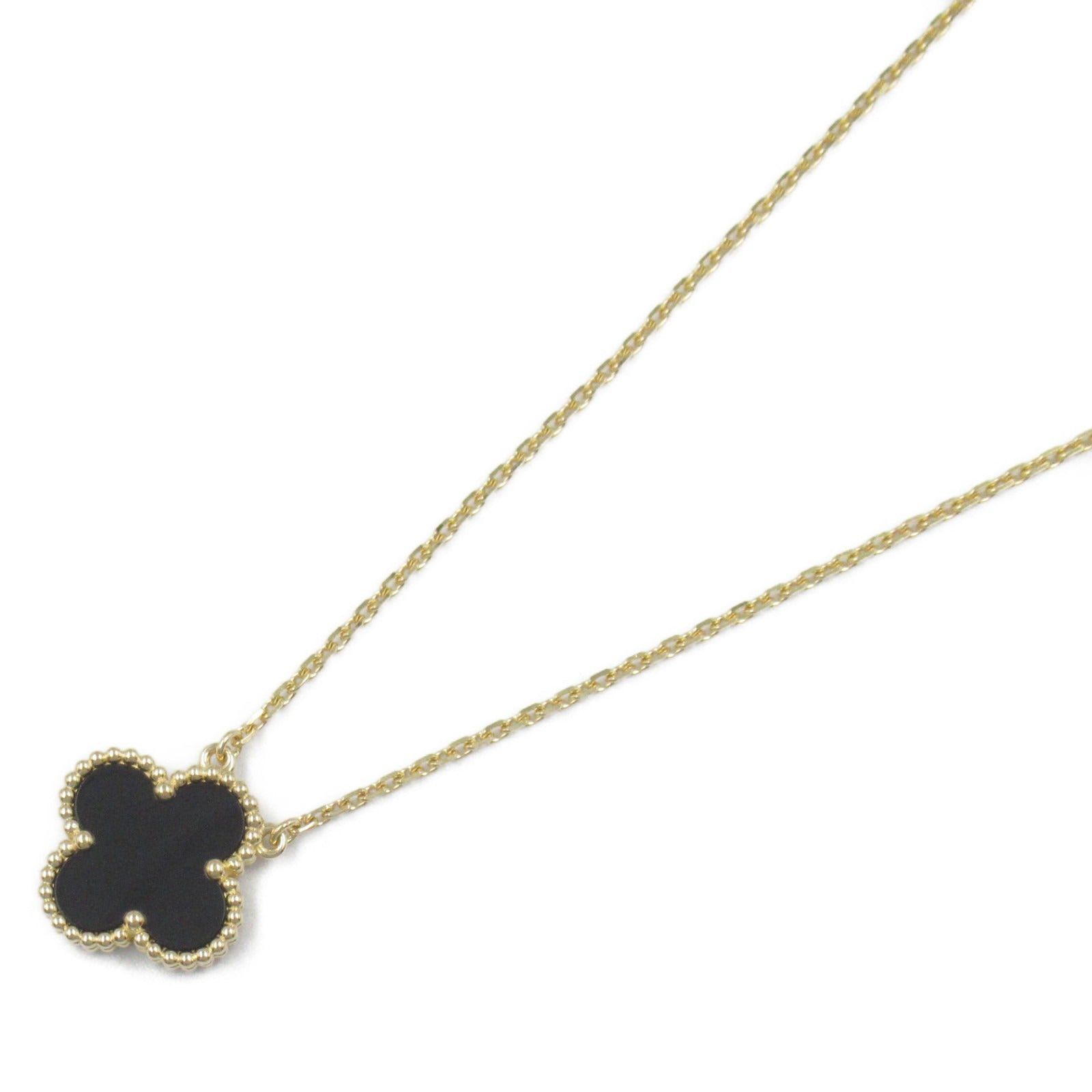 Van Cleef & Arpels Van Cleef Arpels Alhambra Onyx Necklace K18 (Yellow Gold) Black Size ONE SIZE - 1 Thumbnail
