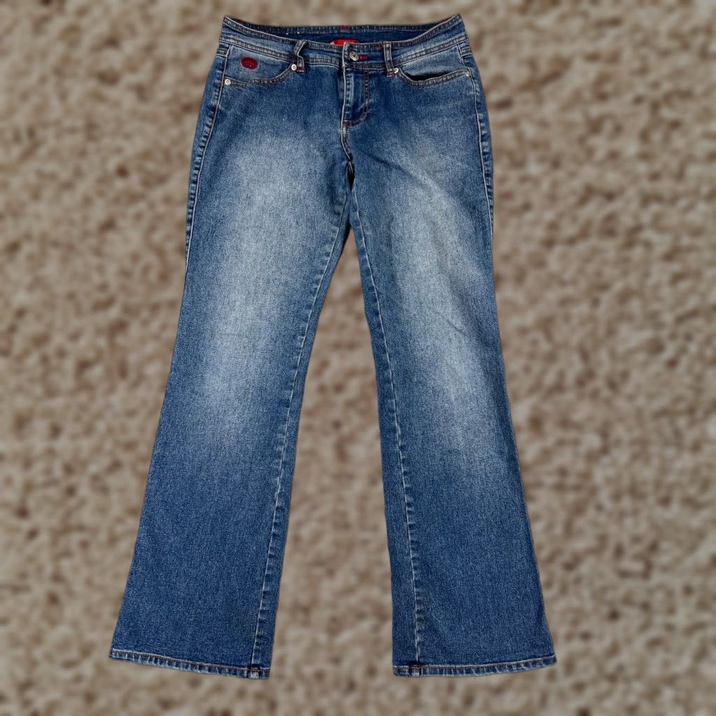 Ecko Unltd. VINTAGE Ecko Unltd. Jeans Denim Blue Bootcut 9 Womens Regular 30 in Inseam 32 in Cotton Stretch Jeans Size 30" / US 8 / IT 44 - 1 Thumbnail