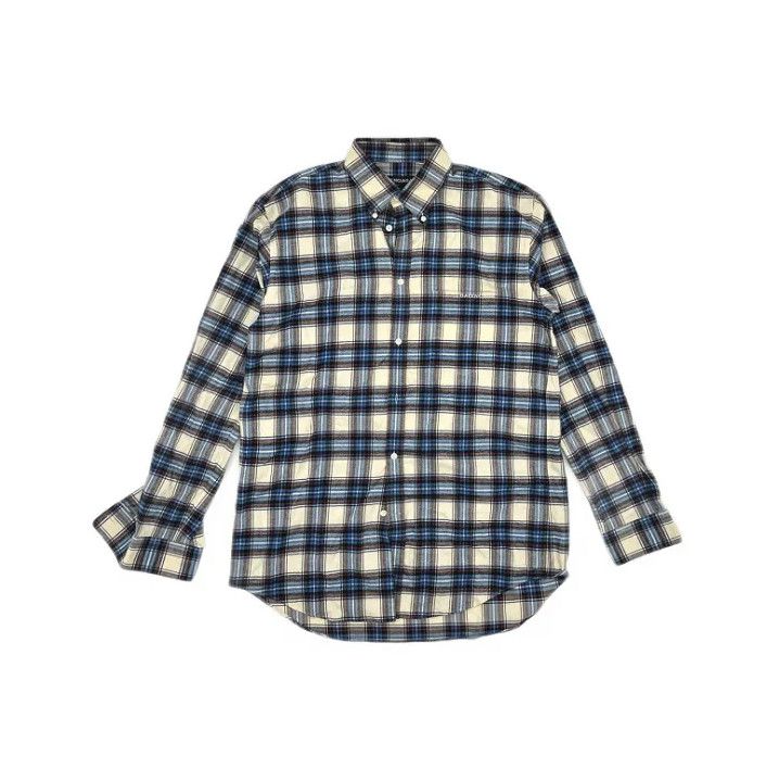 Balenciaga Balenciaga Casual Plaid Long Sleeve Shirt Size US M / EU 48-50 / 2 - 1 Thumbnail
