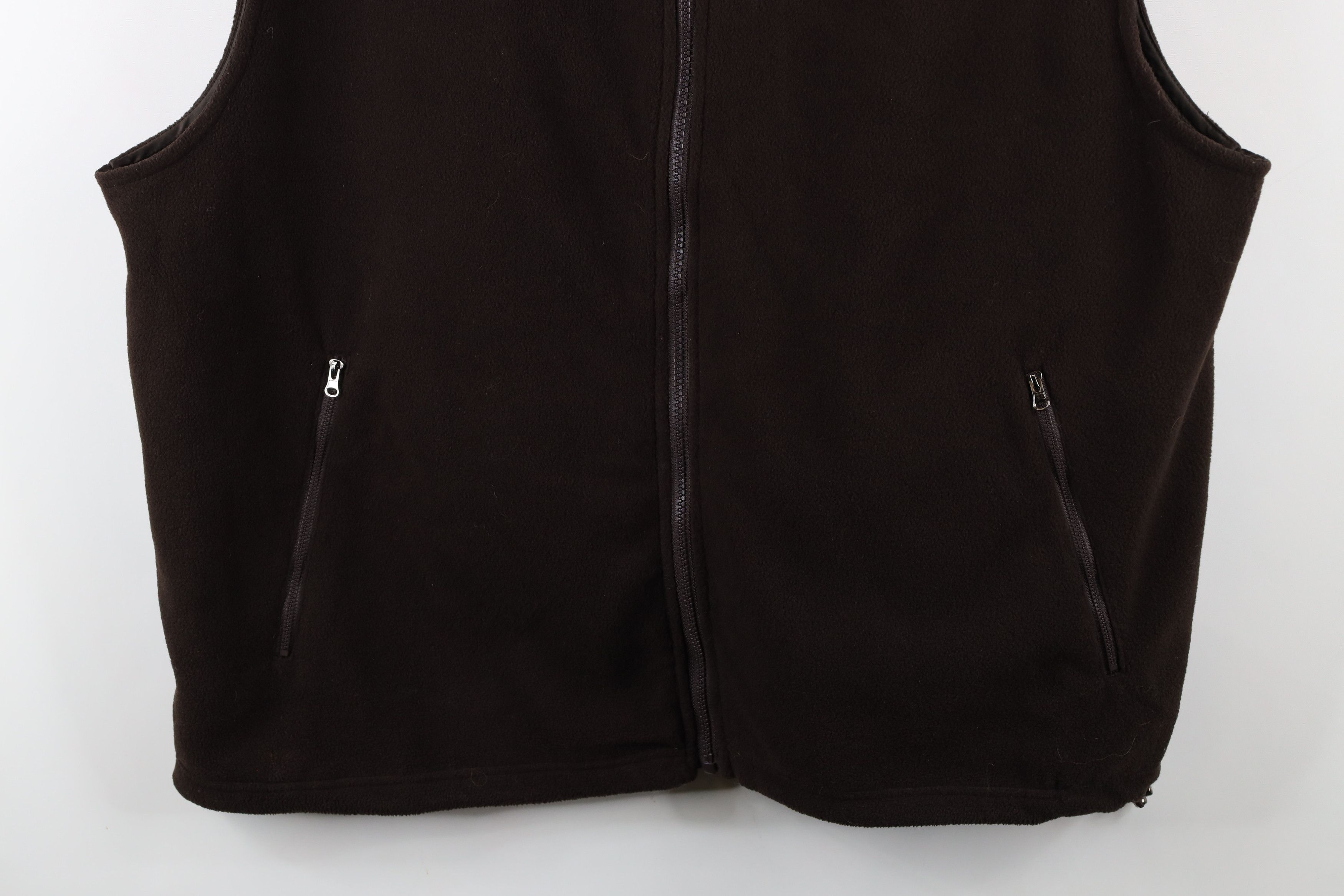 Vintage Vintage NFL Browns Football Fleece Vest Jacket Brown Size US XL / EU 56 / 4 - 3 Thumbnail