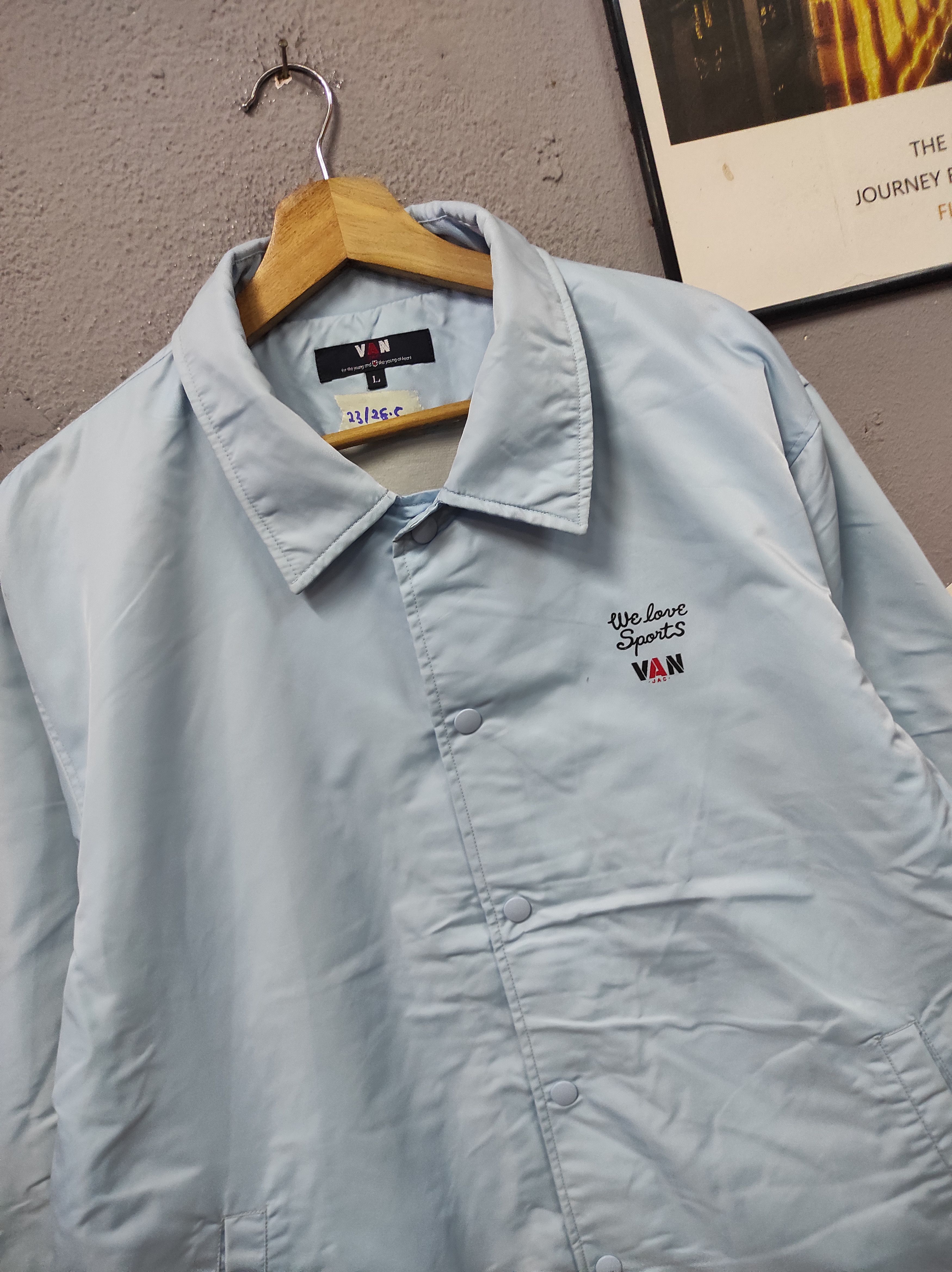 Van VAN JAC BIG LOGO COACH JACKET SUN FADED Size US L / EU 52-54 / 3 - 4 Thumbnail