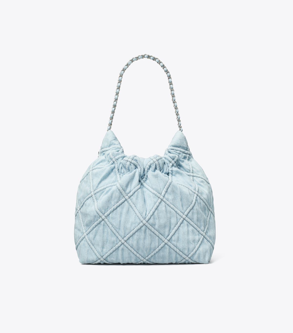 Tory Burch os11x0326 Size: OS / Mini Fleming Soft Denim Hobo Bag Blue Size ONE SIZE - 3 Thumbnail