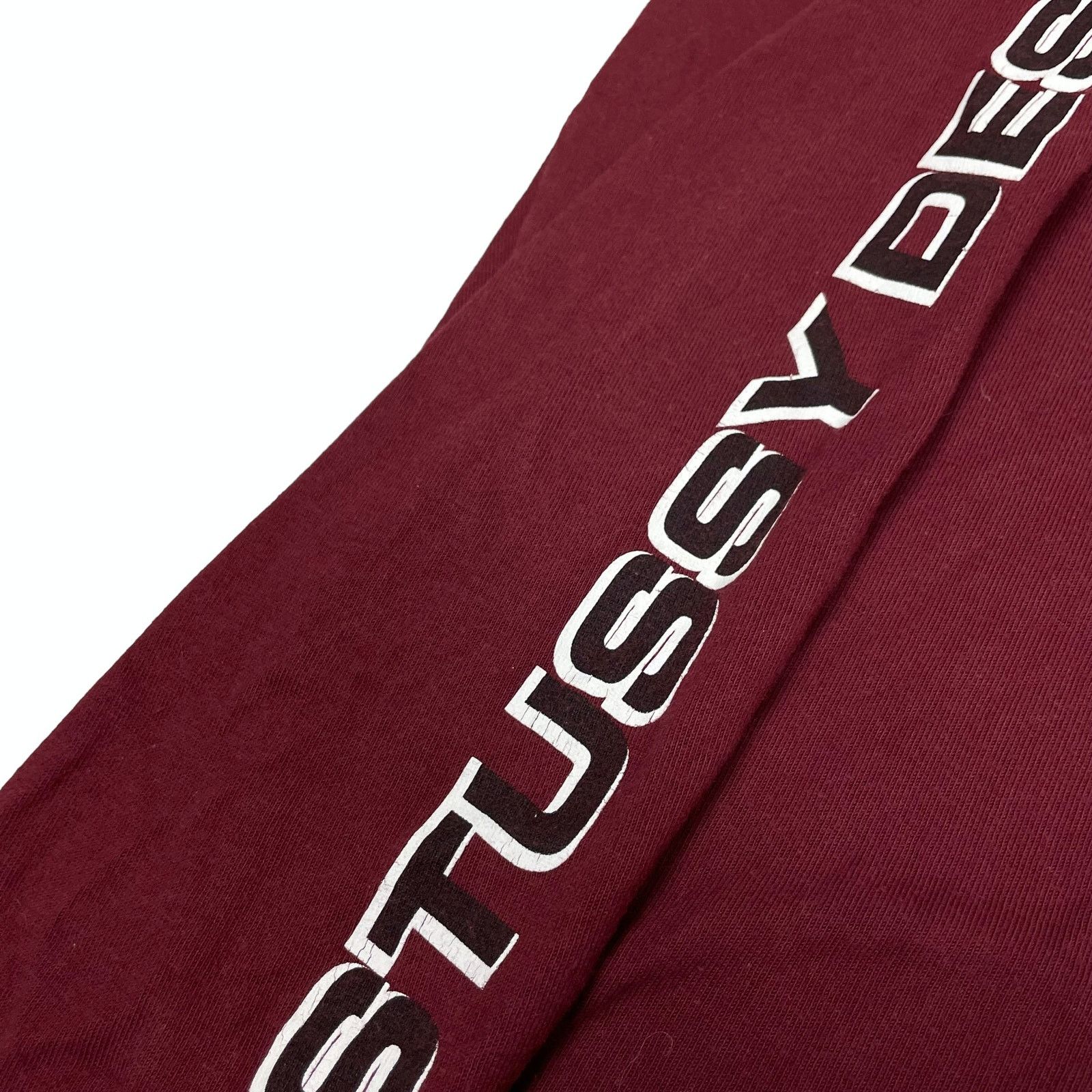 Stussy Stussy Men Maroon Cotton Long Sleeve Pullover T-Shirt Medium Size US M / EU 48-50 / 2 - 3 Thumbnail