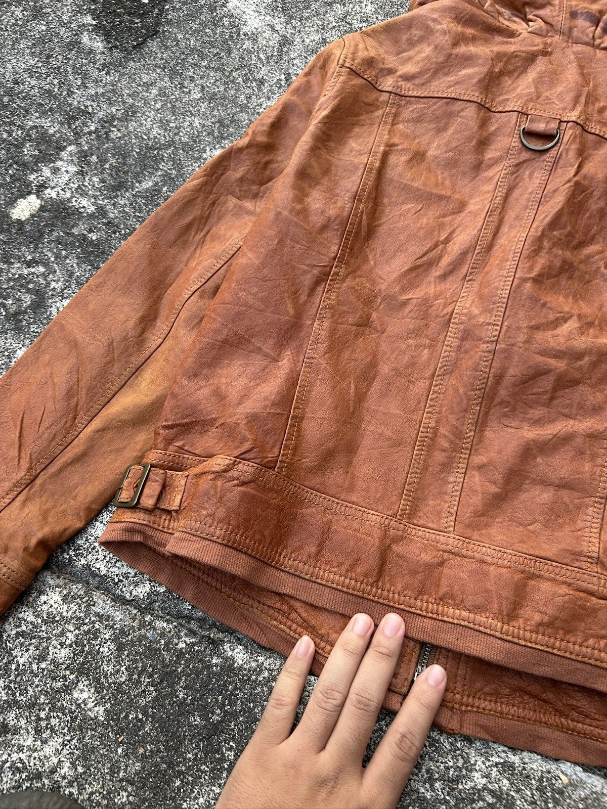 00s archive Y2k Leather Jacket
