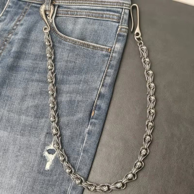 Vintage Vintage Skeleton Jeans Chain Size ONE SIZE - 1 Thumbnail