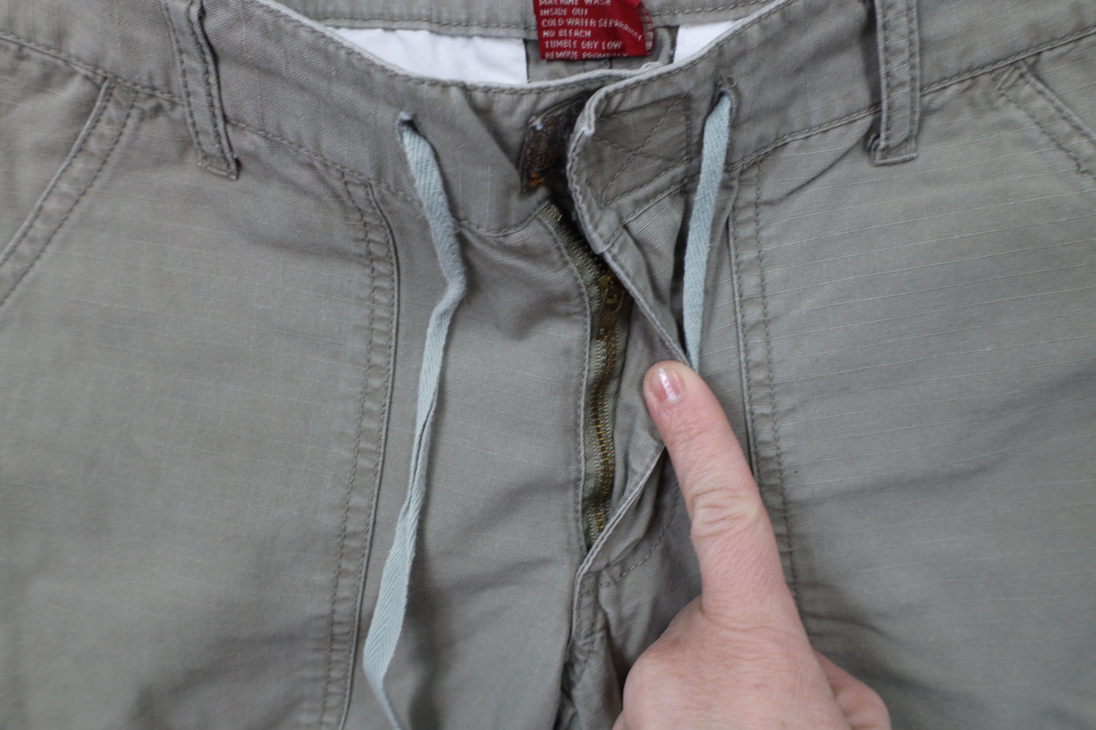 Vintage Vintage 90s Y2K Streetwear Doll Ripstop Flared Cargo Pants Size 26" / US 2 / IT 38 - 5 Thumbnail
