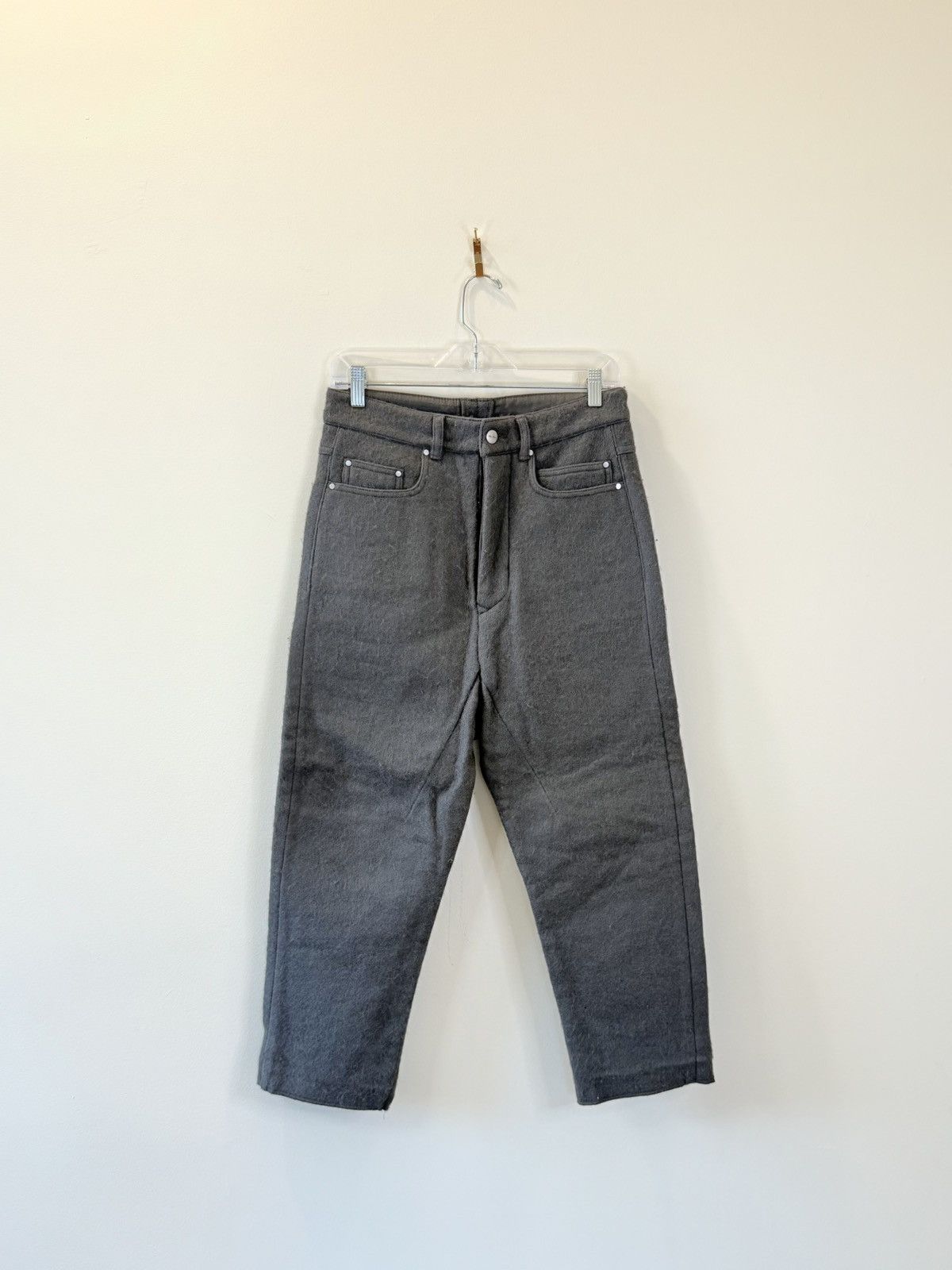 Rick Owens Wool “COLLAPSE JEANS” Size US 28 / EU 44 - 1 Thumbnail