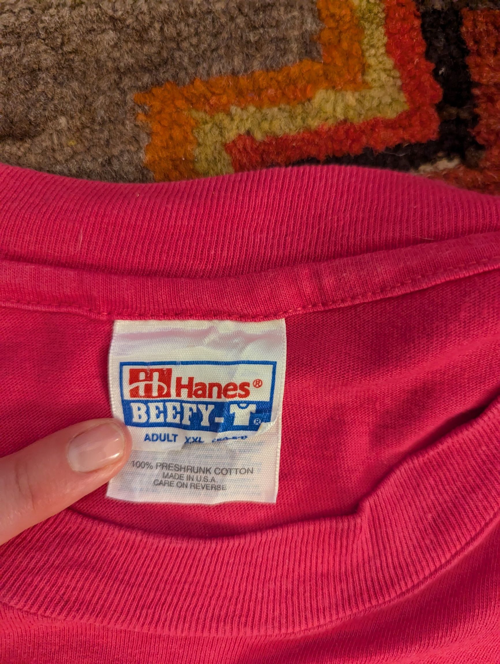 Hanes Vintage 1990s “Reno Cats & Flowers” Graphic T-Shirt Size US XL / EU 56 / 4 - 3 Thumbnail