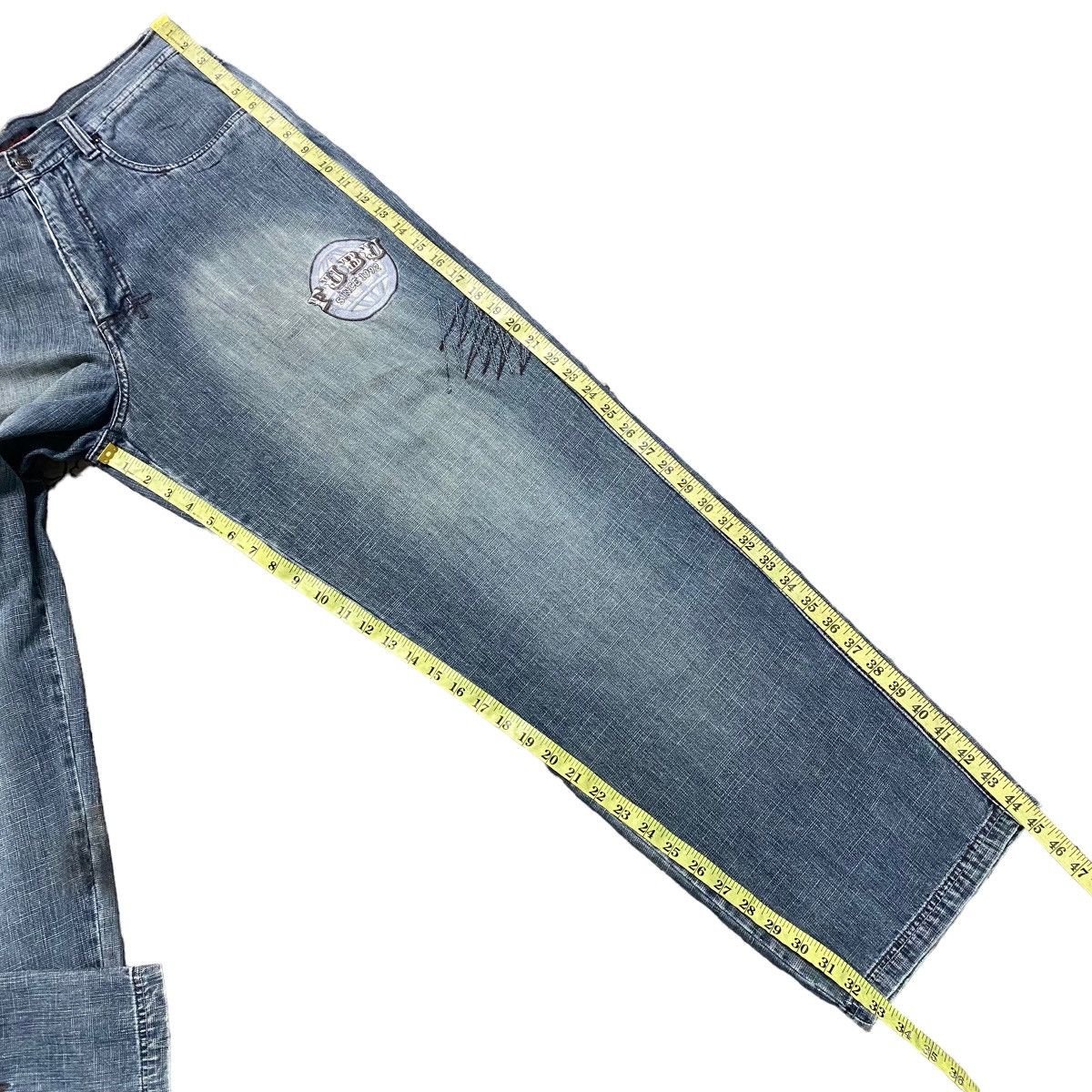 Fubu Vintage FUBU VARSITY Denim Baggy Pants Size US 34 / EU 50 - 18 Thumbnail