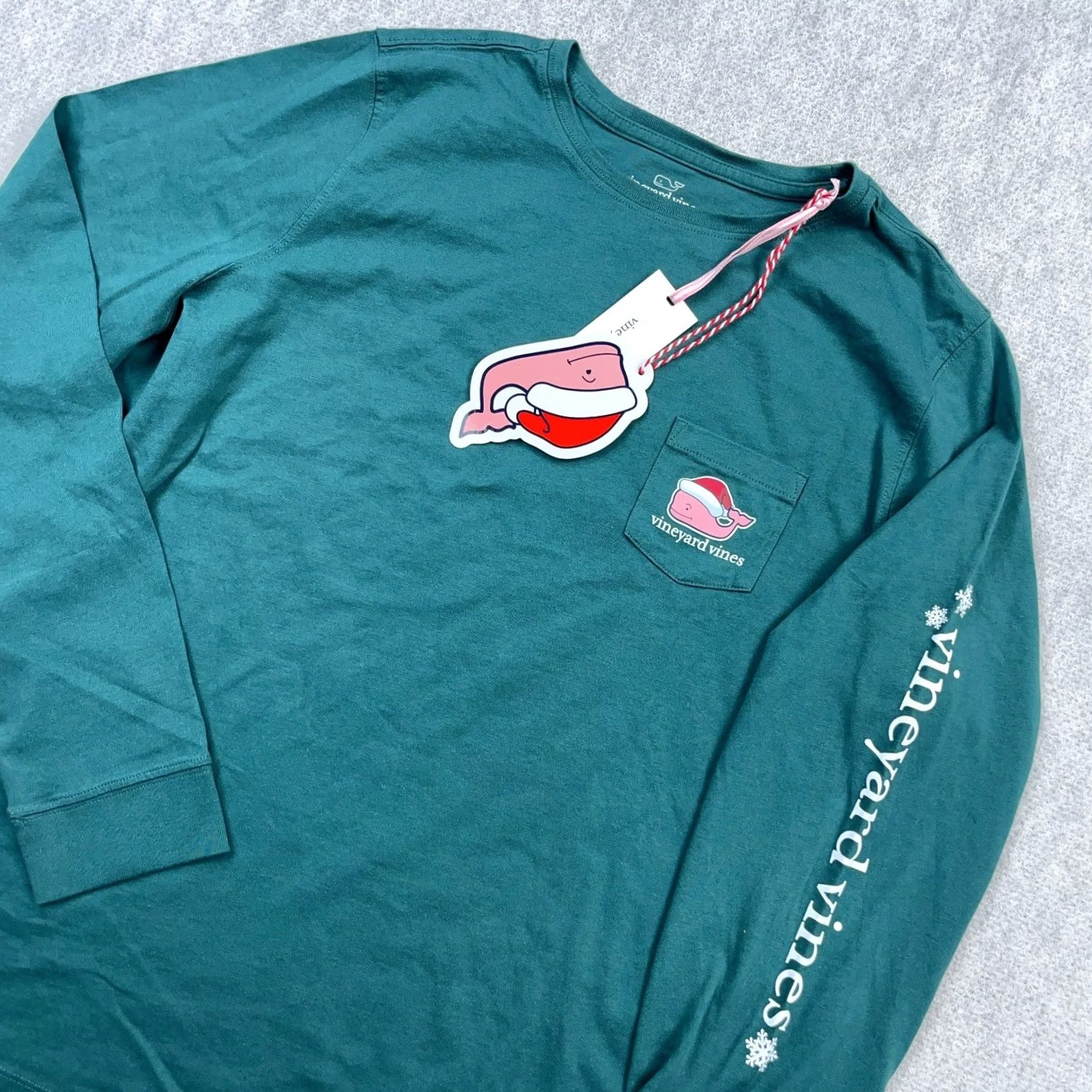 Vineyard Vines Vineyard Vines Shirt Men XL Green Long Sleeve Pocket Tee Christmas Whale Adult Size US XL / EU 56 / 4 - 3 Thumbnail