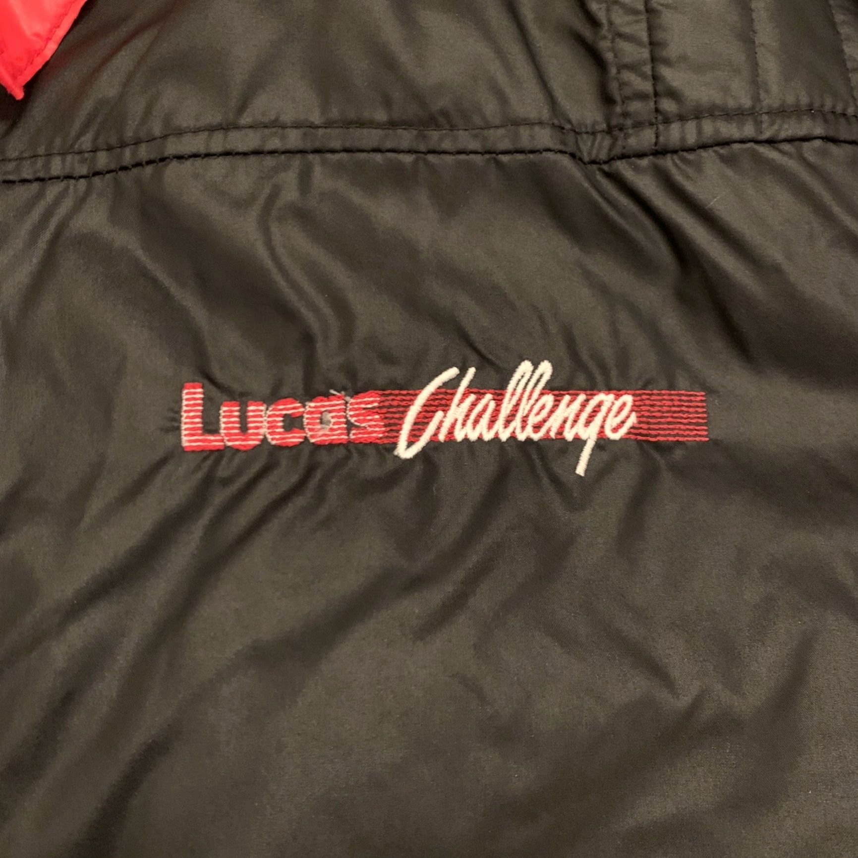 Vintage VINTAGE Lucas Challenge Horizon Sportswear Jacket 80s Bomber Black Red L Mens Size US L / EU 52-54 / 3 - 3 Thumbnail