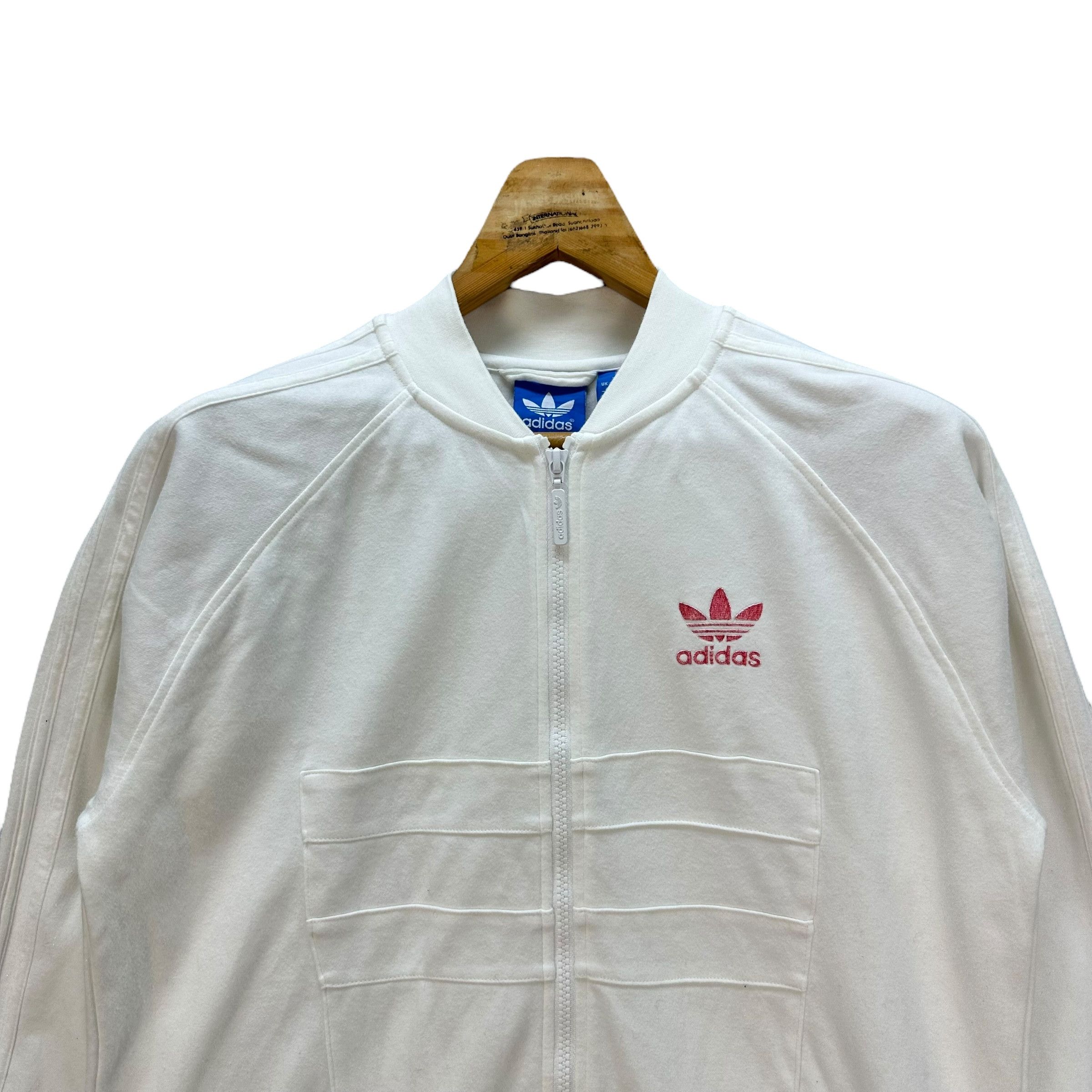 Adidas ADIDAS WHITE BOMBER SWEATER #9081-55 Size US L / EU 52-54 / 3 - 2 Thumbnail
