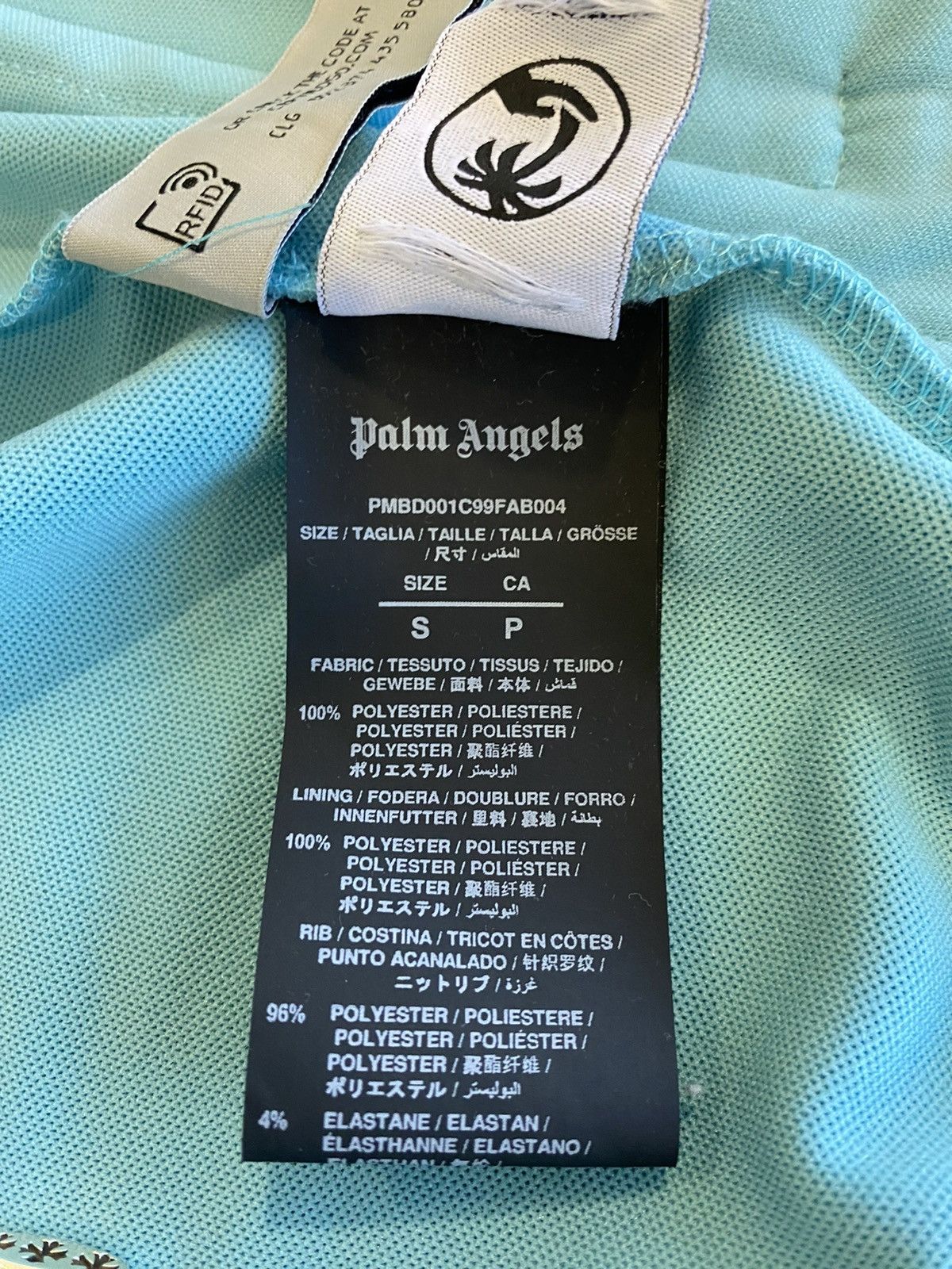 Palm Angels Palm Angels Teal Track Jacket Size US S / EU 44-46 / 1 - 8 Thumbnail