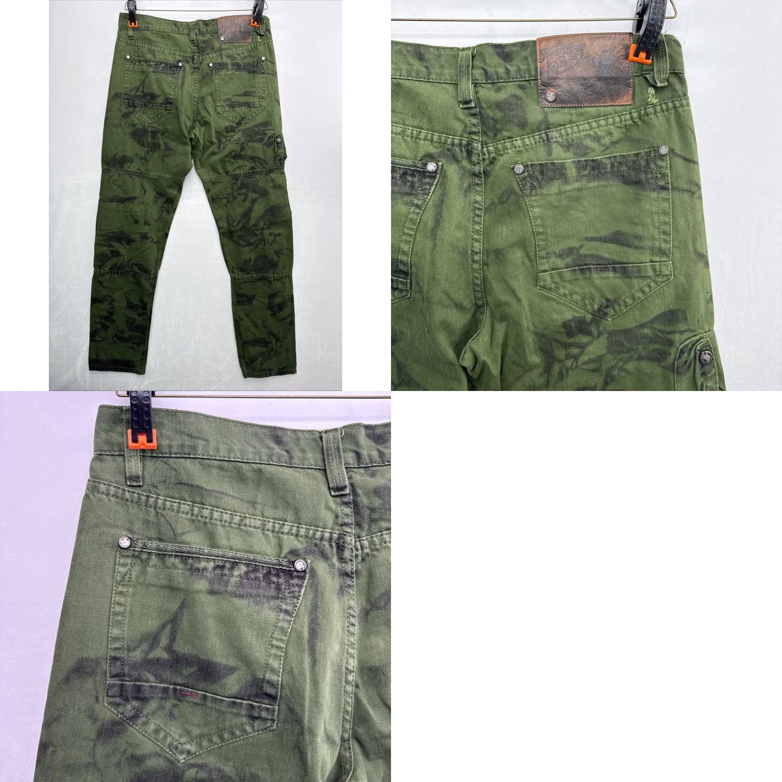 Vintage VINTAGE The Heritage by America Denim Distillery 1776 Cargo Jeans Button Fly 32x32 Size US 32 / EU 48 - 10 Thumbnail
