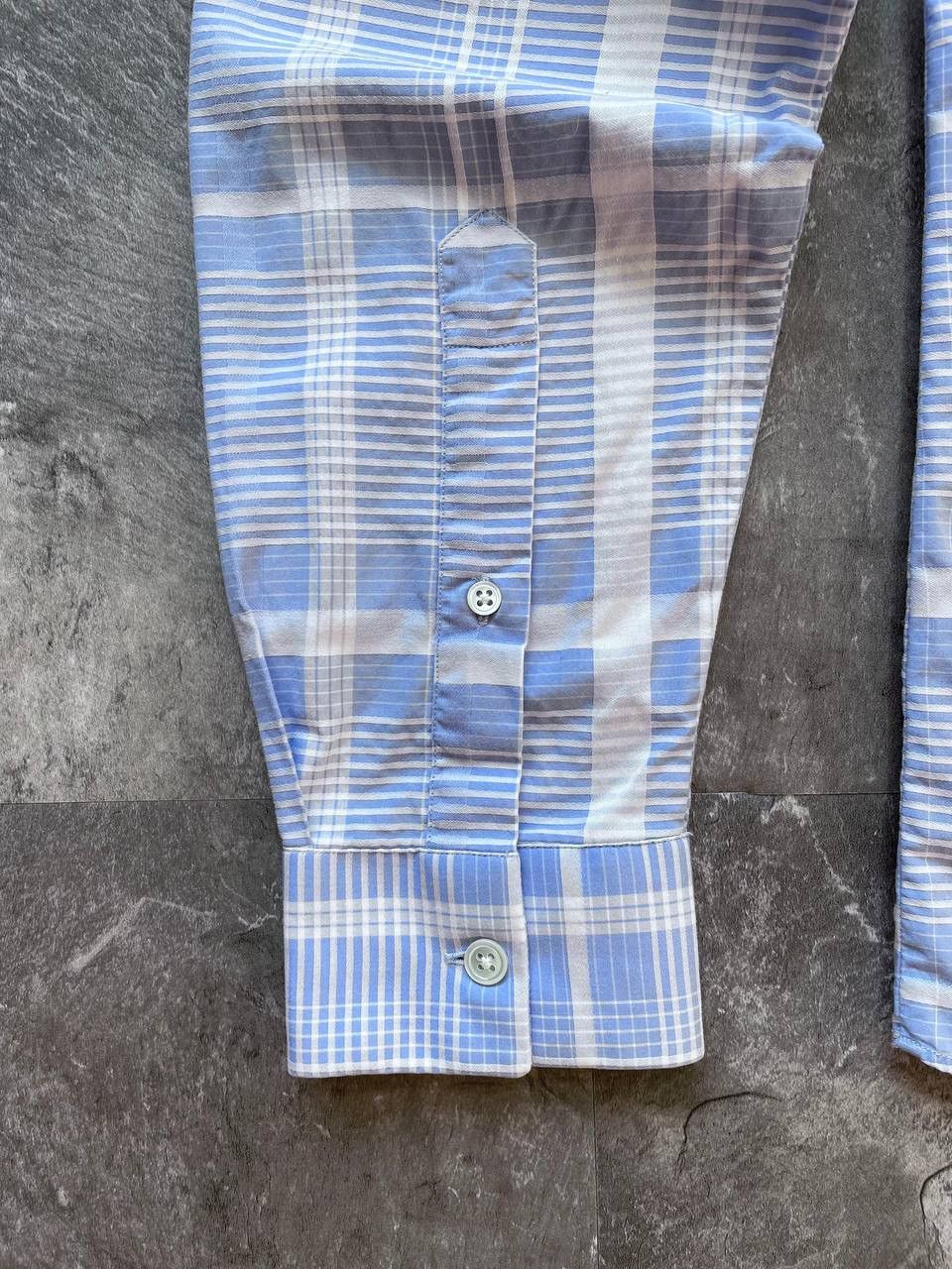 Acne Studios Vintage Acne Studios Sid Plaid Shirt White Blue Slim Fit Size US M / EU 48-50 / 2 - 6 Thumbnail