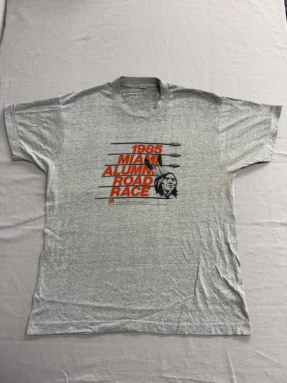 Vintage Miami University Alumni T-shirt 1985 Miami Road Race