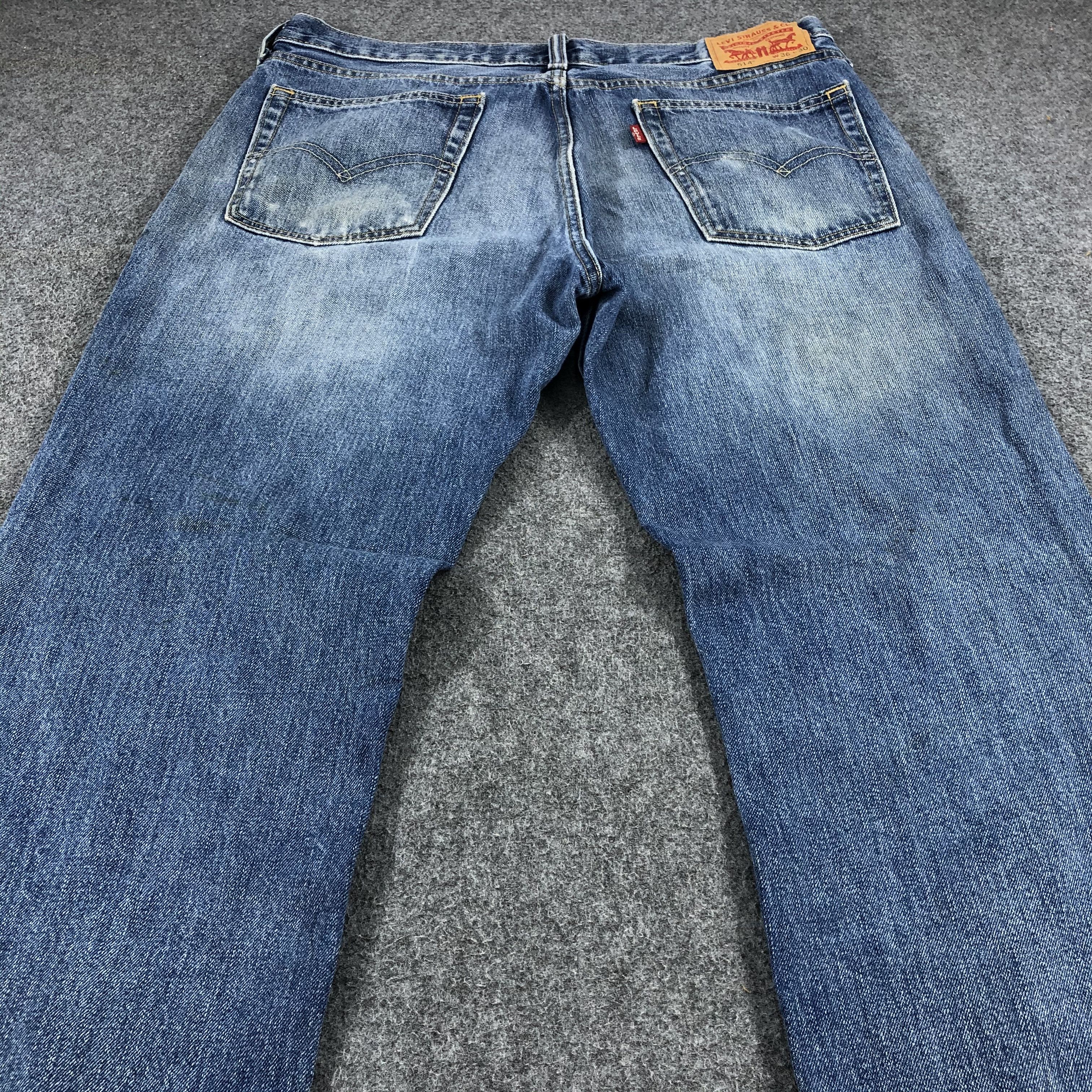 Levi's Vintage Blue Washed Levis 514 Jeans-J945 Size US 37 - 4 Thumbnail