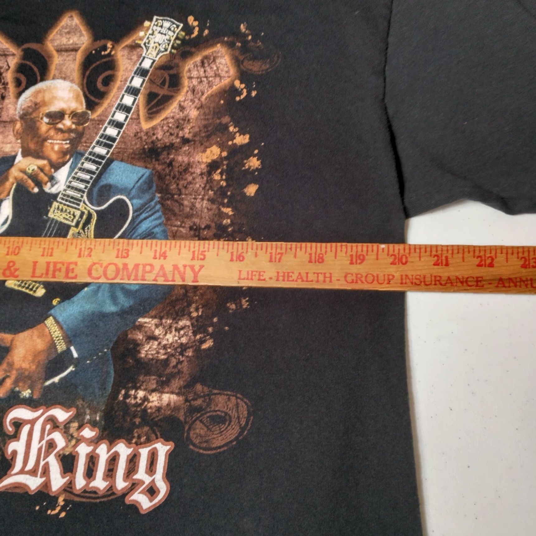 Anvil VINTAGE BB King Shirt Men Large Black 2010 Tour T Music Blues Guitar Short Sleeve Crew Neck Mens Size US L / EU 52-54 / 3 - 5 Thumbnail