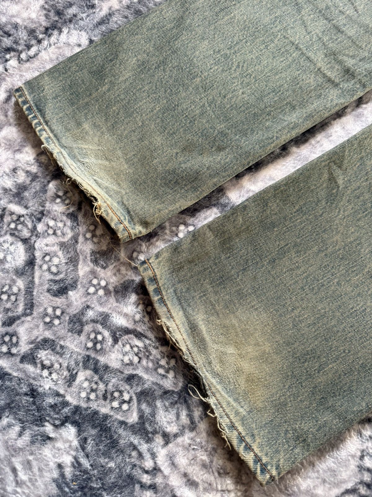 Japanese Brand Vintage Wrangler Earthy Mud Wash Selvedge Straight Jeans Size US 28 / EU 44 - 16 Thumbnail