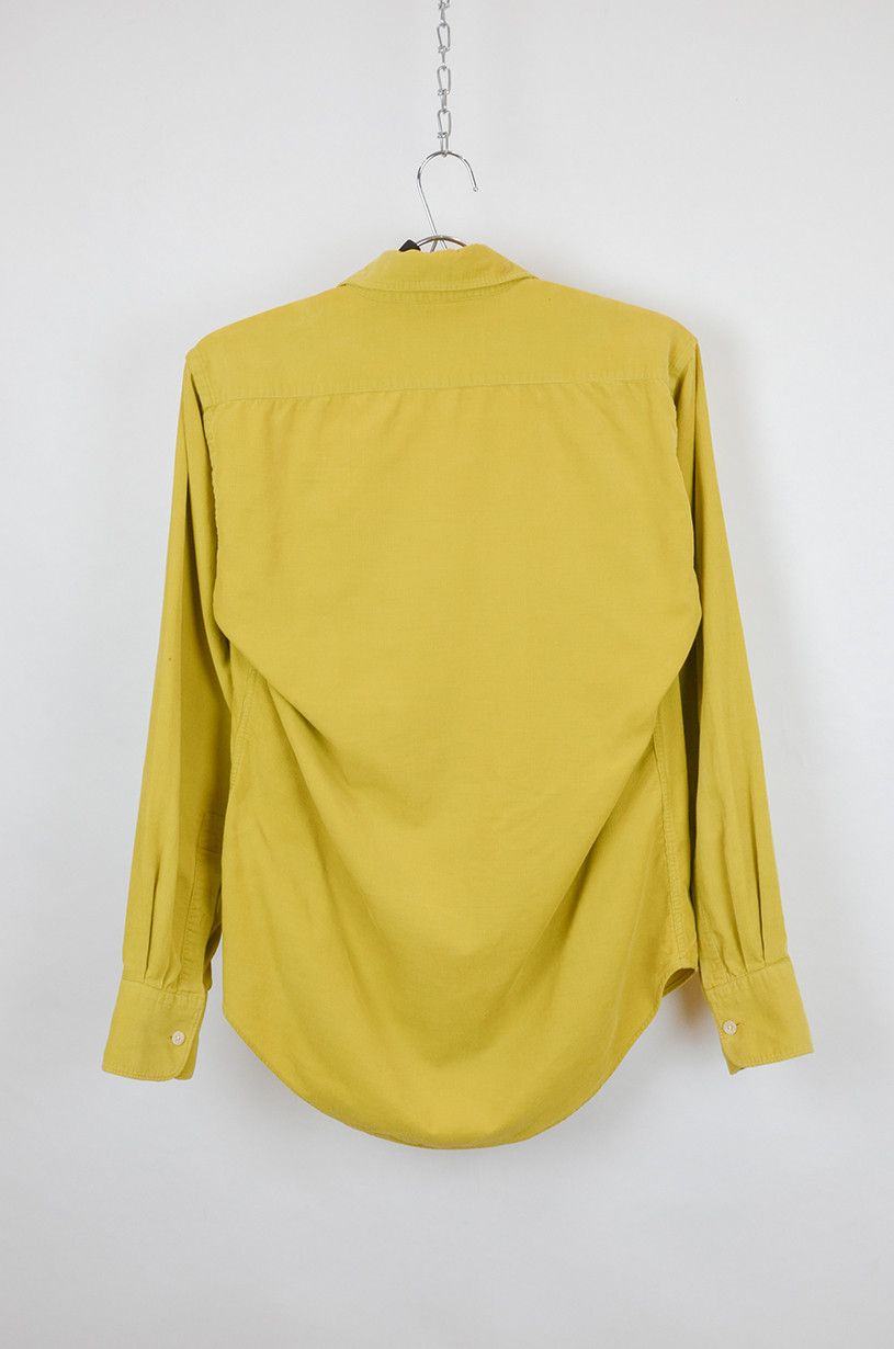 Yves Saint Laurent SAINT LAURENT JEANS Yellow Velvet Shirt Size S / US 4 / IT 40 - 2 Thumbnail