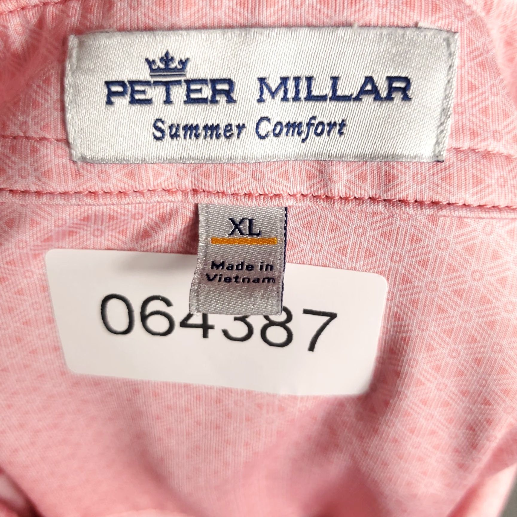 Peter Millar Peter Millar Shirt Mens XL Pink Golf Summer Comfort Short Sleeve STAINED Size US XL / EU 56 / 4 - 8 Thumbnail