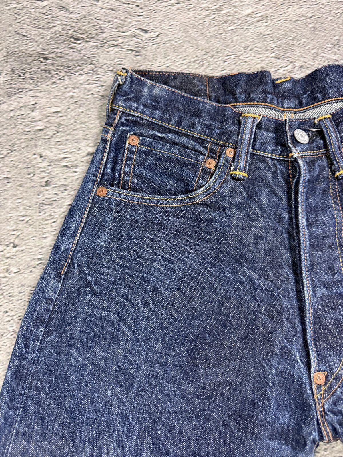 Evisu Evisu jeans daicock big logo yellow selvedge denim Japan Size US 28 / EU 44 - 12 Thumbnail