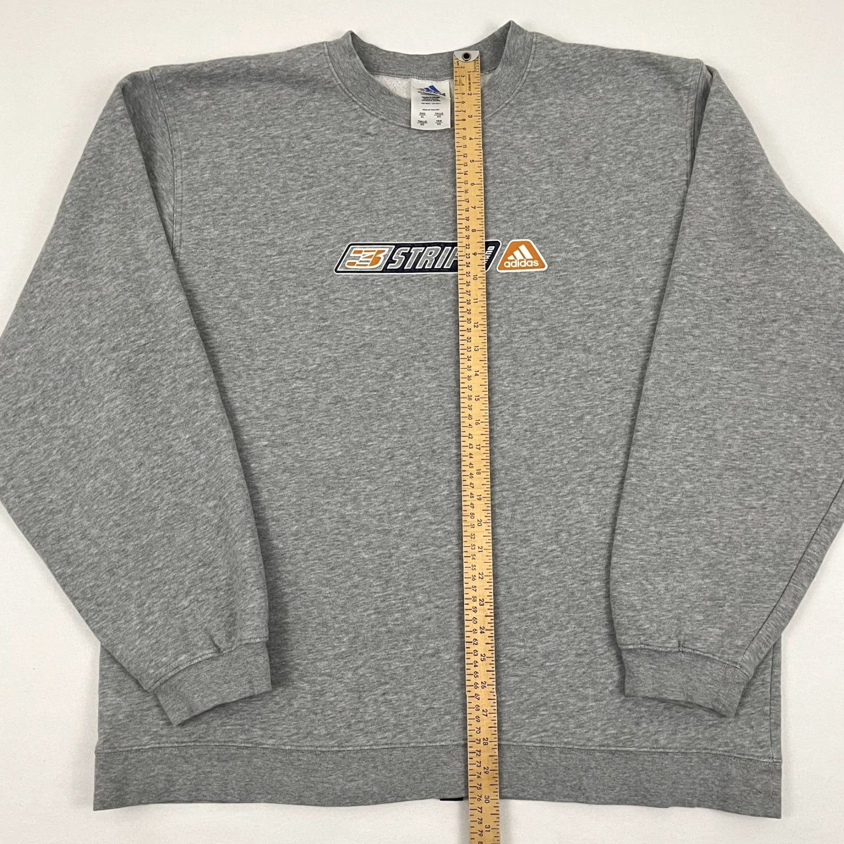 Adidas VINTAGE Adidas Sweatshirt Adult Mens XL Gray Crewneck Pullover Skate Retro Y2K MD Size US XL / EU 56 / 4 - 4 Thumbnail