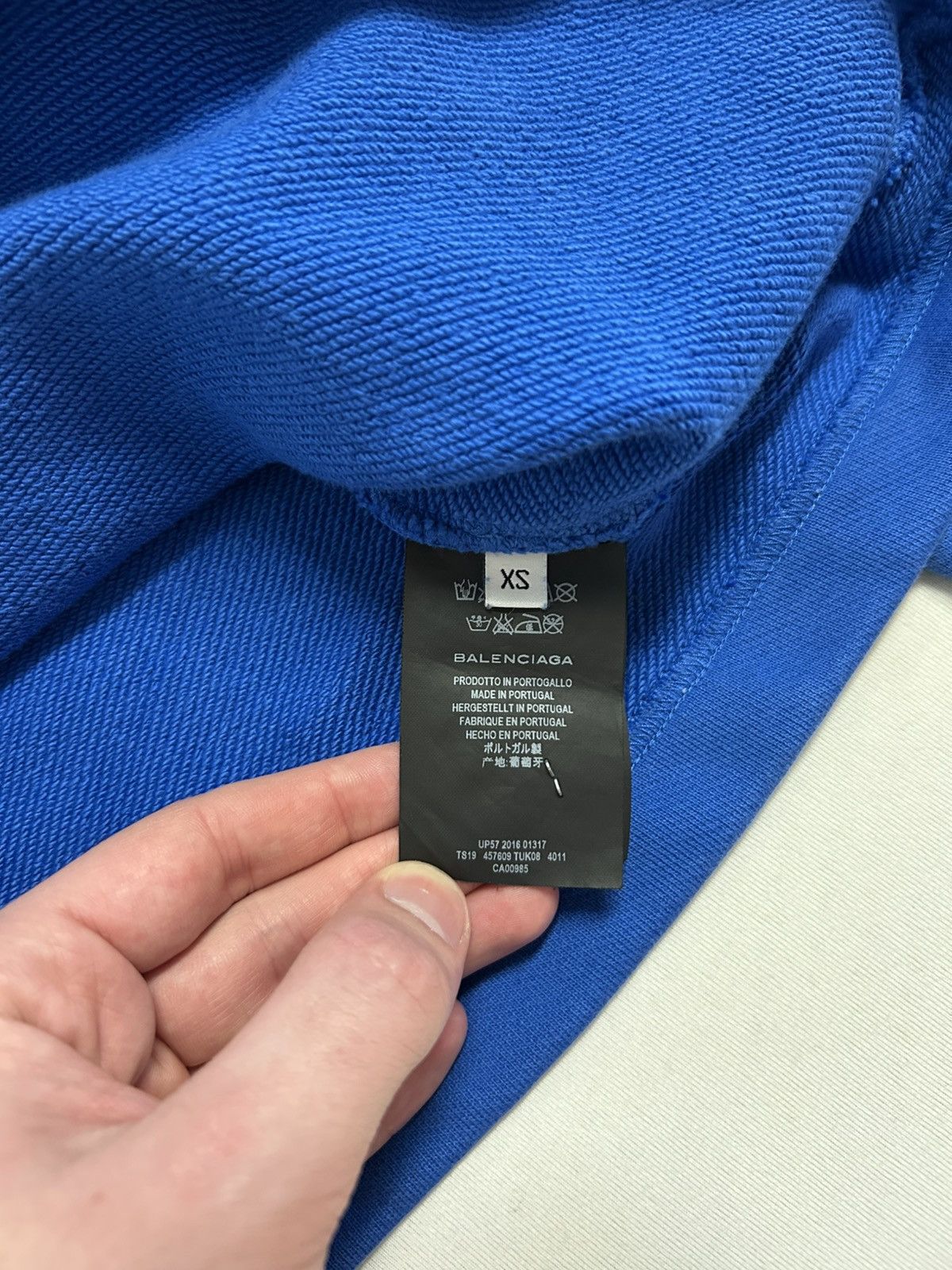 Balenciaga SS2016 Shoulder Pad Shrunk Fit Hoodie Size US XS / EU 42 / 0 - 5 Thumbnail