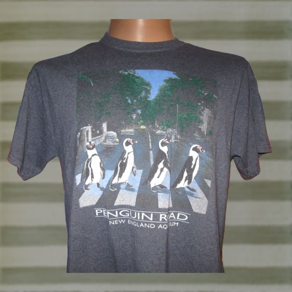 Vintage PENGUIN ROAD New England Aquarium T Shirt Mens Large Adult BOSTON MASSACHUSETTS Size US L / EU 52-54 / 3 - 1 Thumbnail