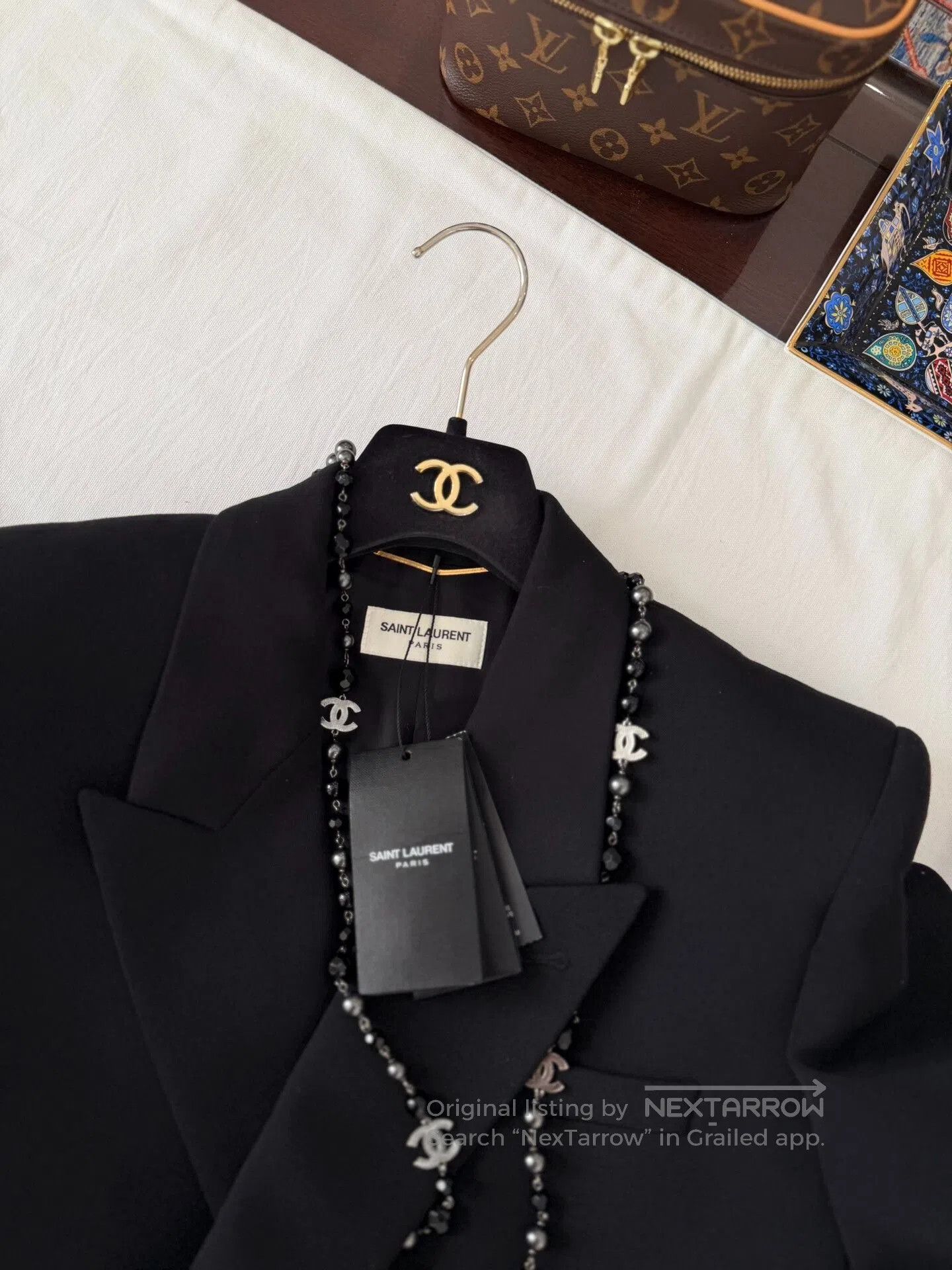 Saint Laurent Paris Saint Laurent Black Double. Size M / US 6-8 / IT 42-44 - 3 Thumbnail
