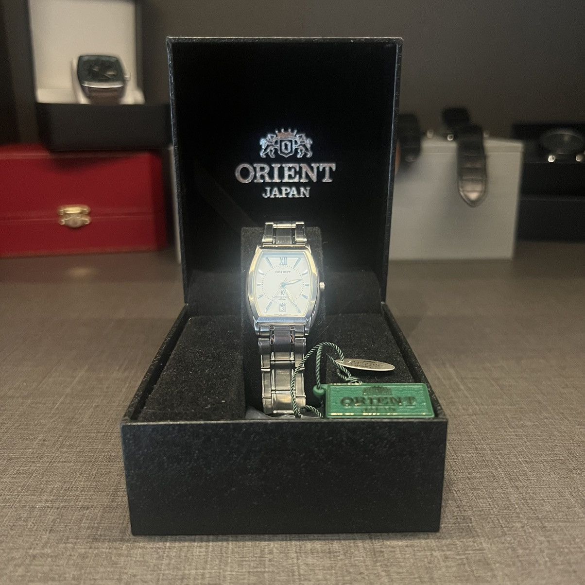 Japanese Brand × Orient × Vintage Orient Rare Vintage White Dial 1990s Tonneau Watch Size ONE SIZE - 1 Thumbnail