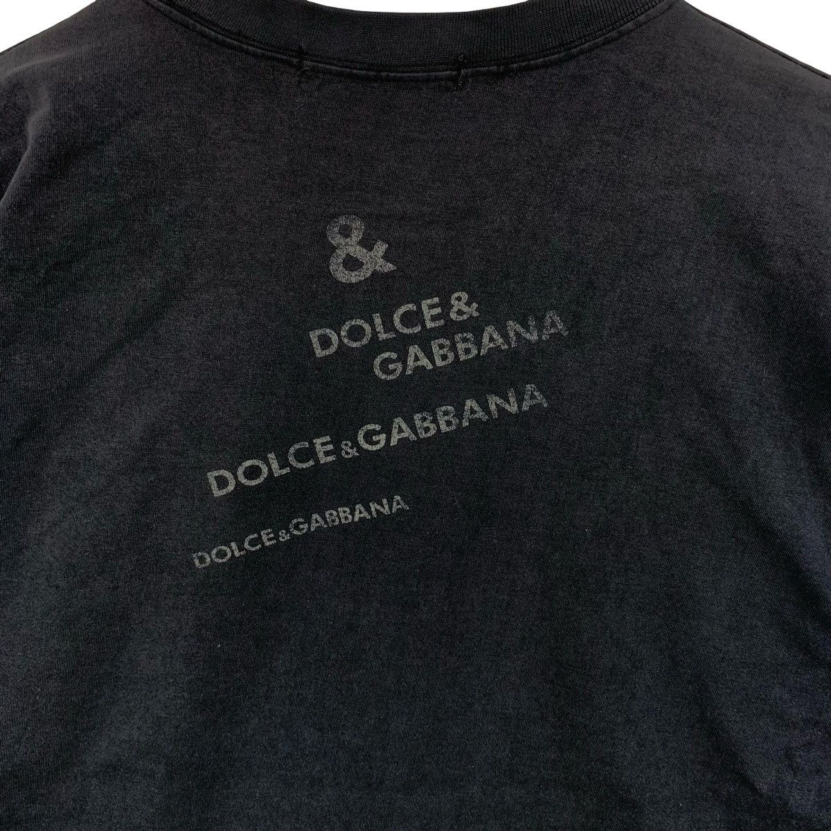 Dolce & Gabbana Vintage DOLCE GABBANA D&G Diagonal Script Pattern Tee Size US M / EU 48-50 / 2 - 7 Thumbnail