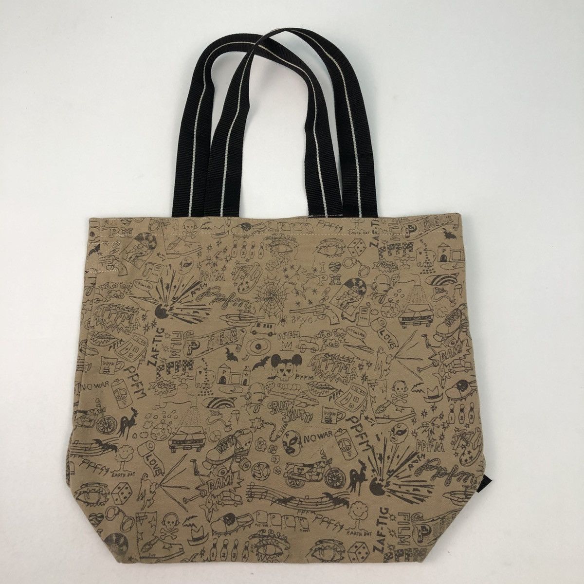 PPFM PPFM FULL PRINT CARTOON CHARACTER TOTE BAG Size ONE SIZE - 2 Thumbnail