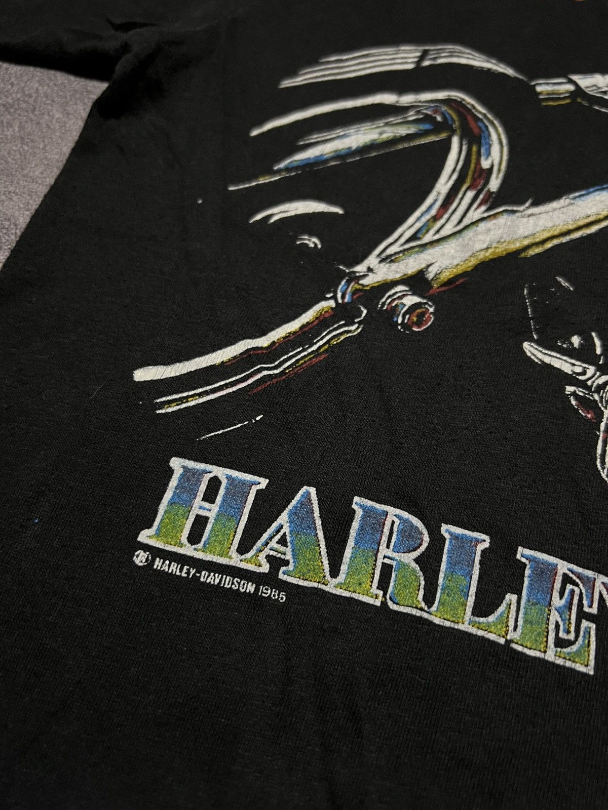 Harley Davidson Harley Davidson 1986 3D Emblem "Ride The Wild Side" Tee Size US M / EU 48-50 / 2 - 4 Thumbnail