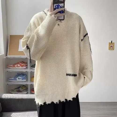 Aran Isles Knitwear New 21AW Hype Distressed Style Knitwear Jumper Sweatshirt Size US M / EU 48-50 / 2 - 2 Thumbnail